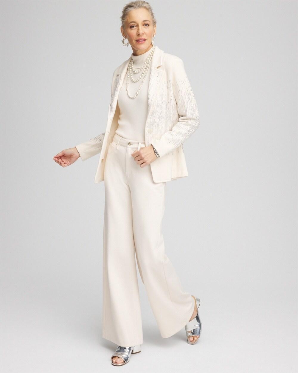 Embellished Sweater Blazer Product Image