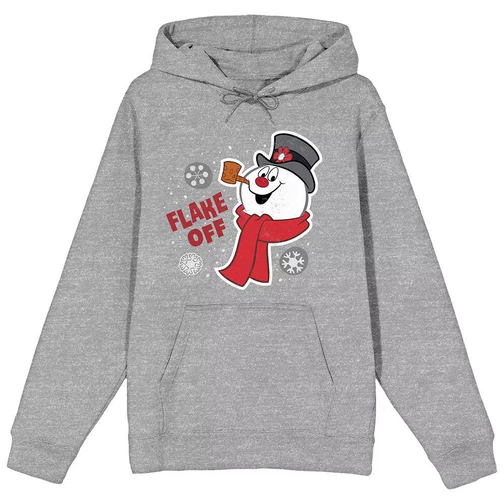 Men's Frosty the Snowman Flake Off Hoodie, Size: XXL, Grey Product Image