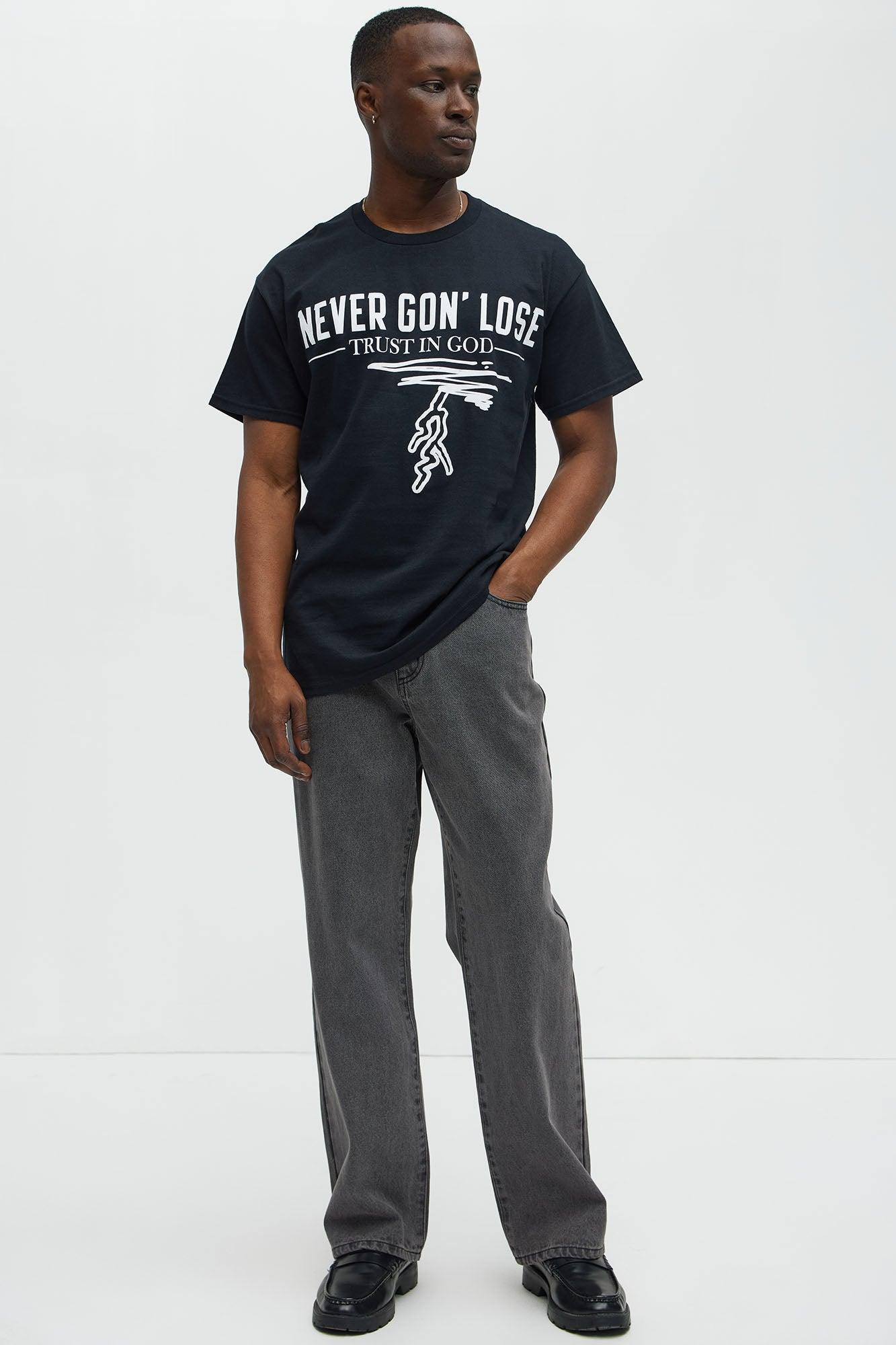 Never Gon' Lose Short Sleeve Tee - Black Product Image