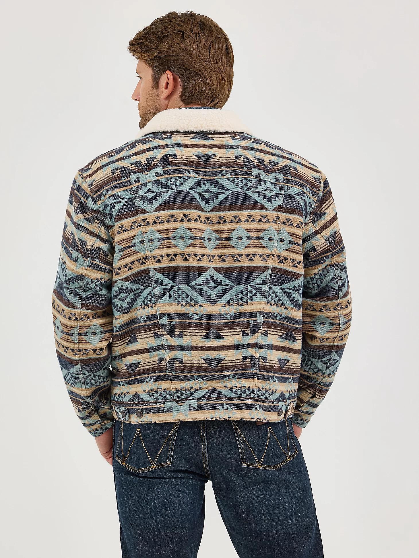 Men's Wrangler® Sherpa Lined Jacquard Print Jacket | Men's JACKETS & OUTERWEAR | Wrangler® Product Image