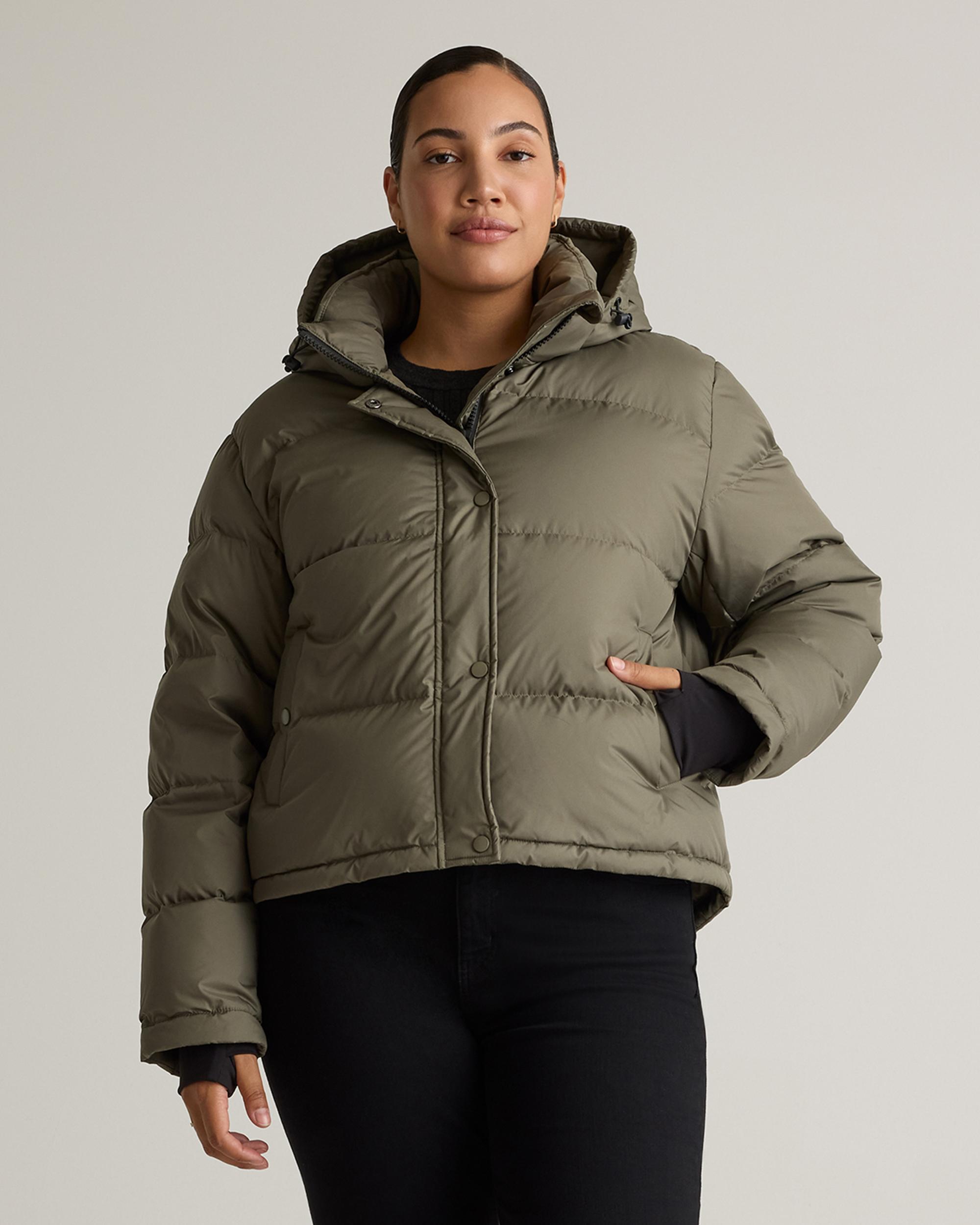 Quince | Women's Responsible Down Cropped Puffer Jacket Size XS, Recycled Polyester Product Image