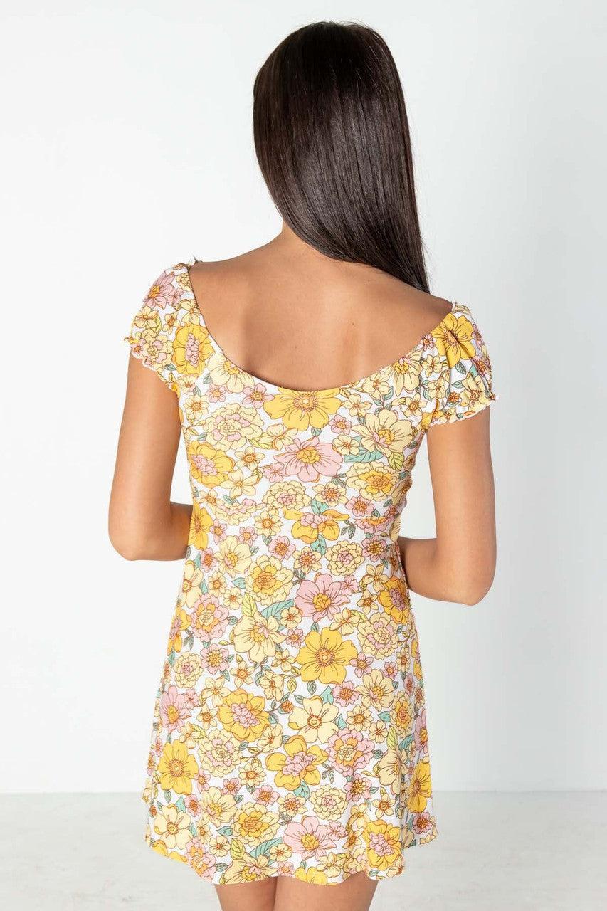 Pastel Garden Puff Sleeve Dress Product Image