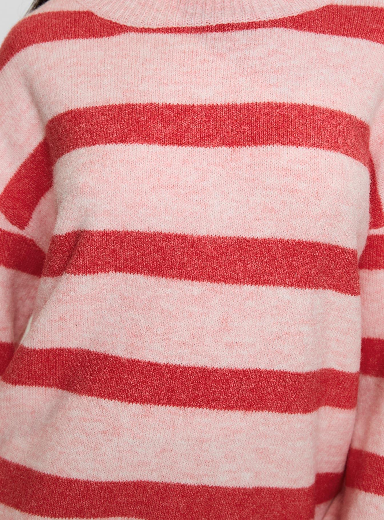 Ryanna Sweater Pink / Red Stripe Product Image