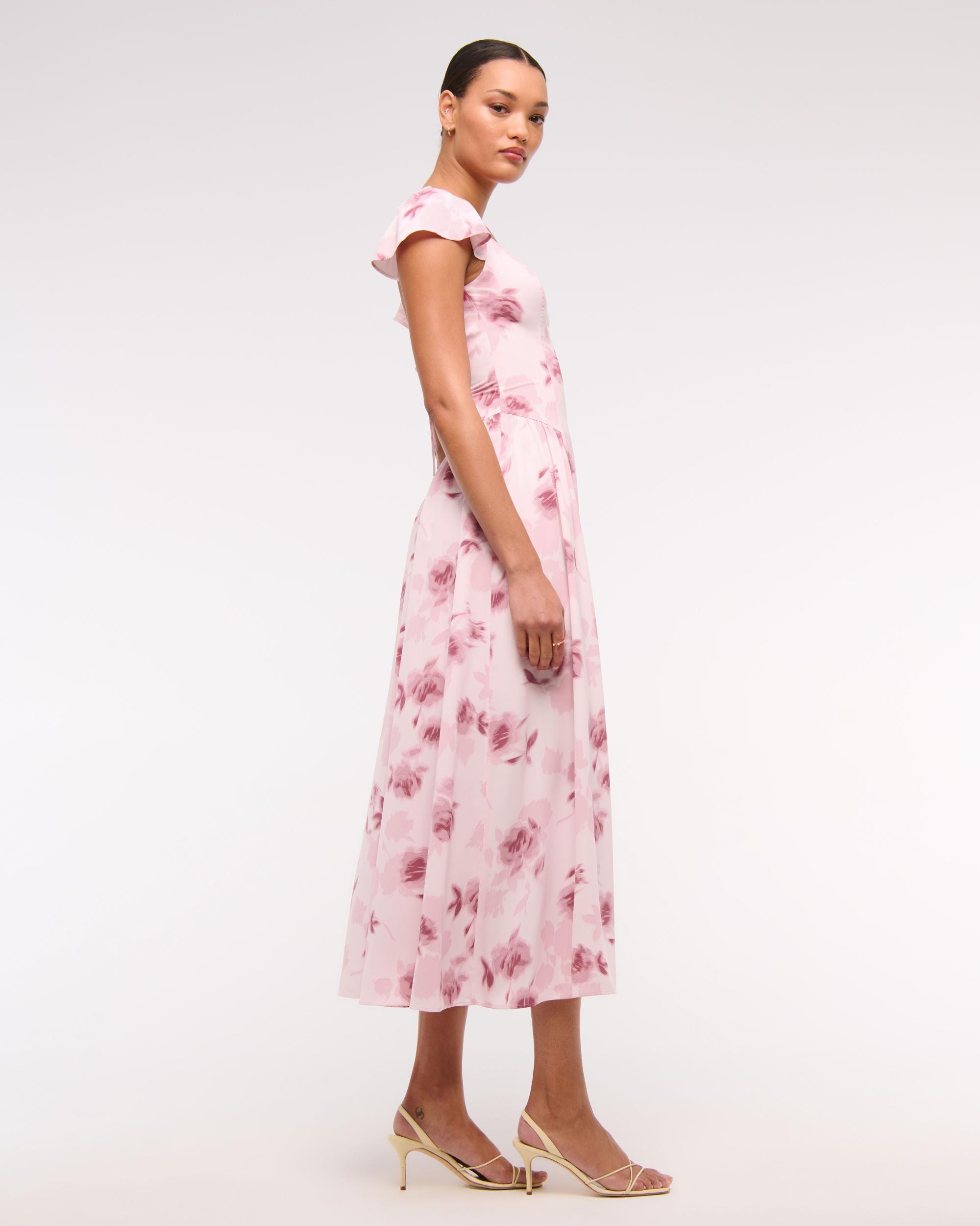 Flutter Sleeve Midi Dress Product Image