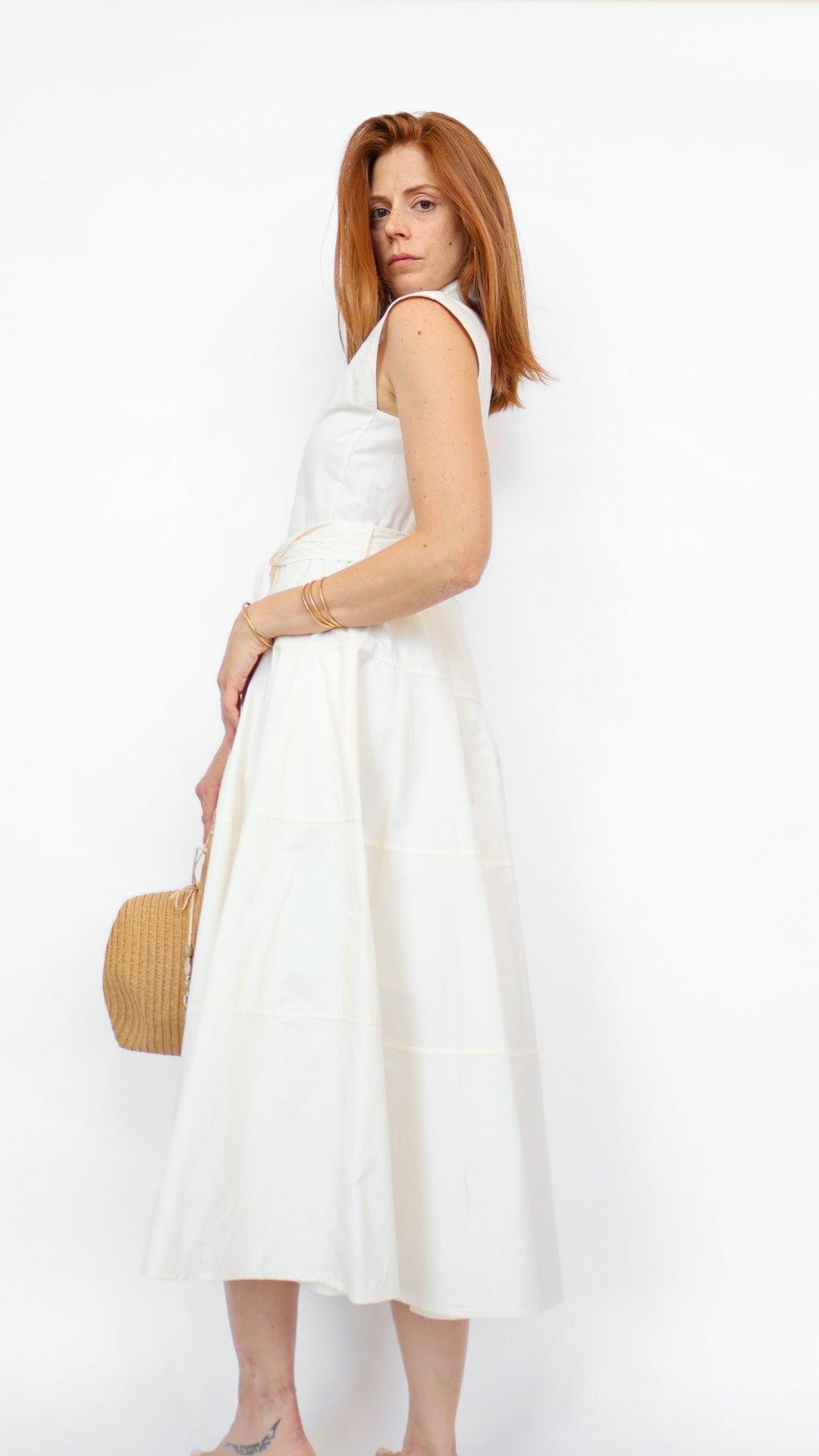 Rylin Button Down Midi Dress Product Image