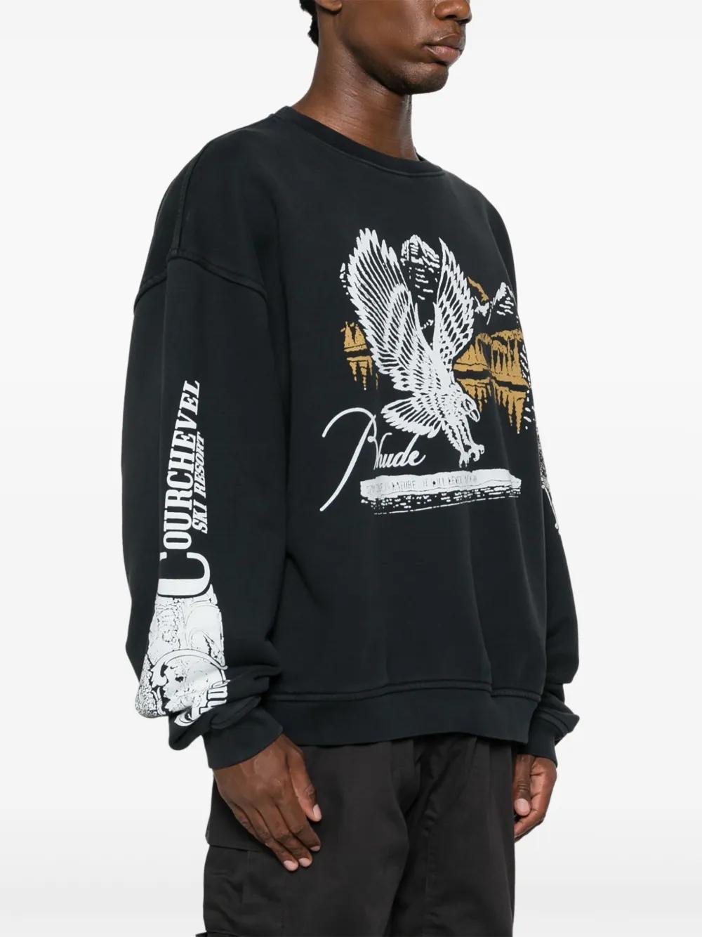 graphic-print cotton sweatshirt Product Image