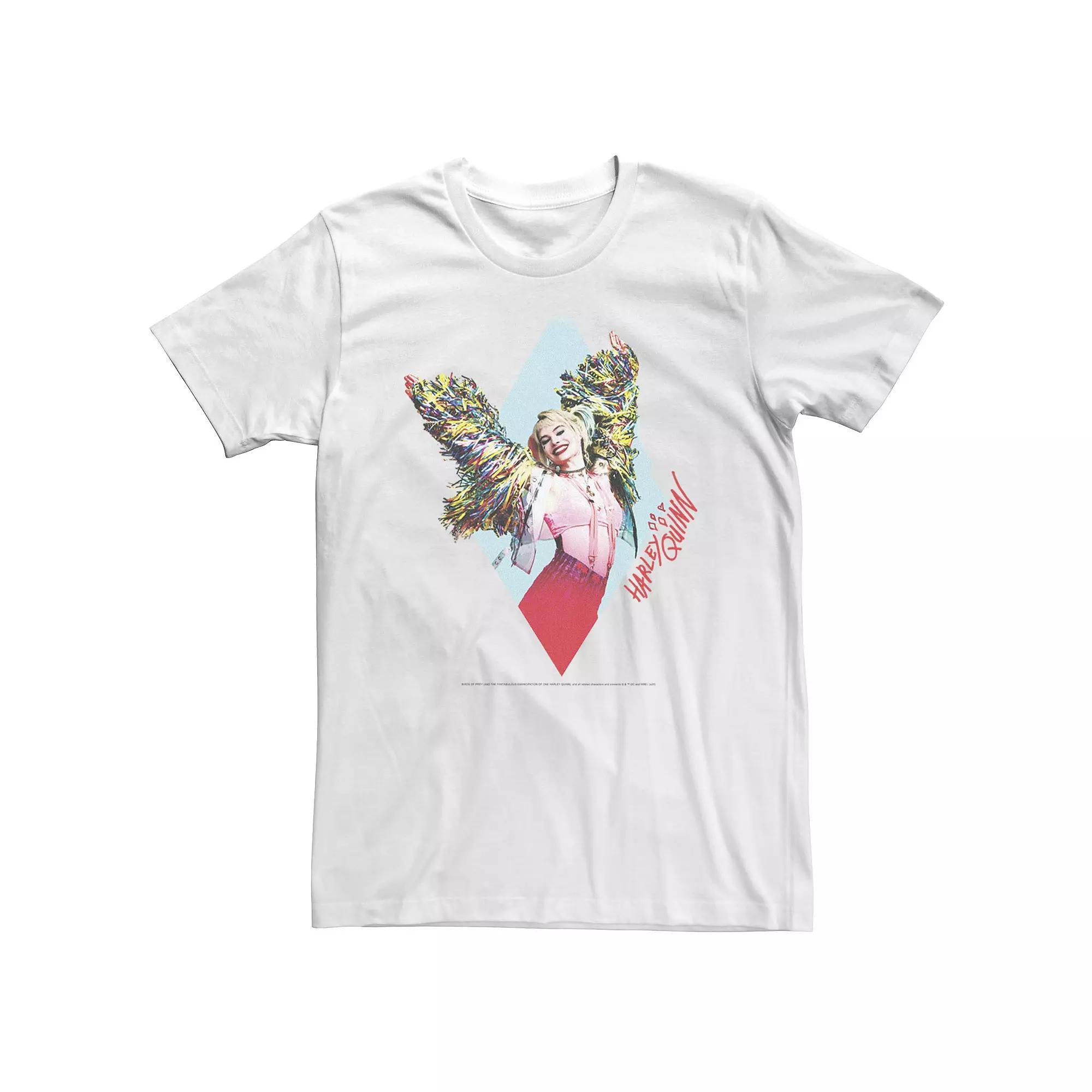Big & Tall Suicide Squad Harley Quinn Dancing Portrait Tee, Men's, Size: XL Tall, White Product Image