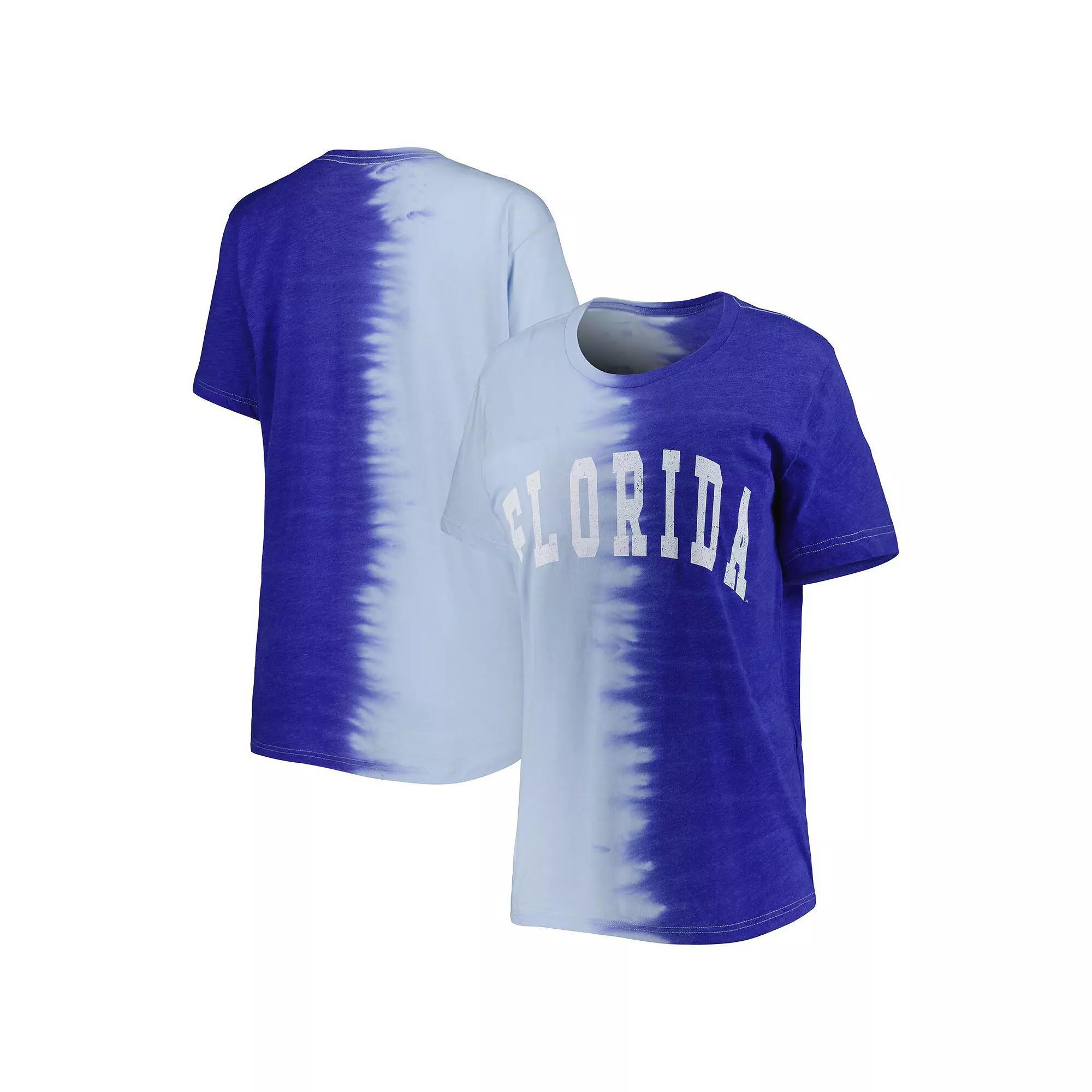 Womens Gameday Couture Royal Florida Gators Find Your Groove Split-Dye T-Shirt Product Image