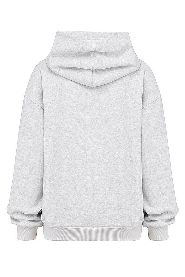 Muse  light grey marl hoodie Product Image