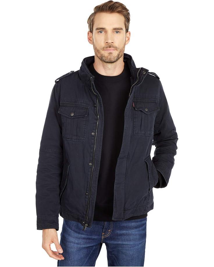 Men's Levi's® Two-Pocket Hoodie with Zip Out Jersey Bib/Hood and Sherpa Lining Product Image