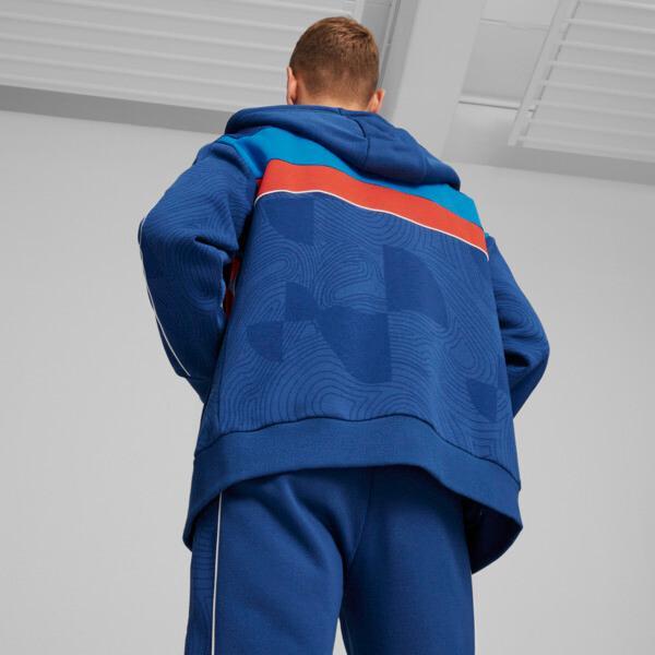 PUMA BMW M Motorsport SDS Men's Motorsports Hooded Sweat Jacket in Pro Blue/Medium Color Product Image