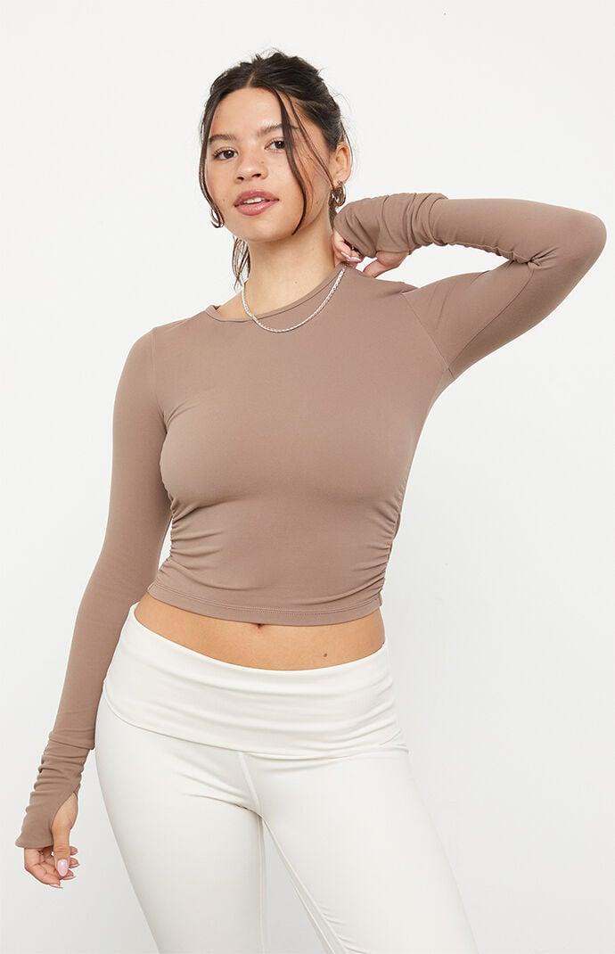 PAC 1980 Women's Active Shirred Side Long Sleeve Top Product Image