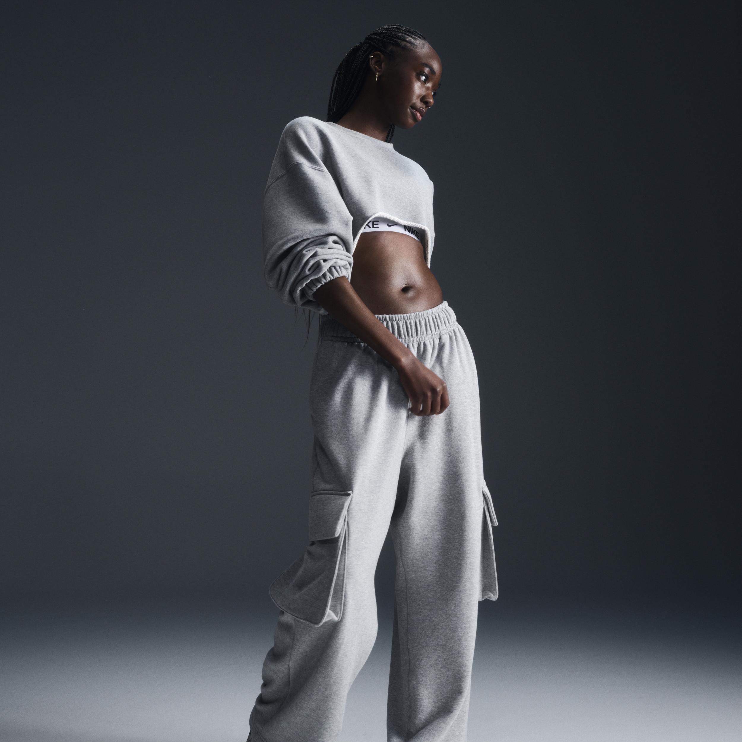 Women's Nike Sportswear Low-Rise Oversized French Terry Open-Hem Pants Product Image