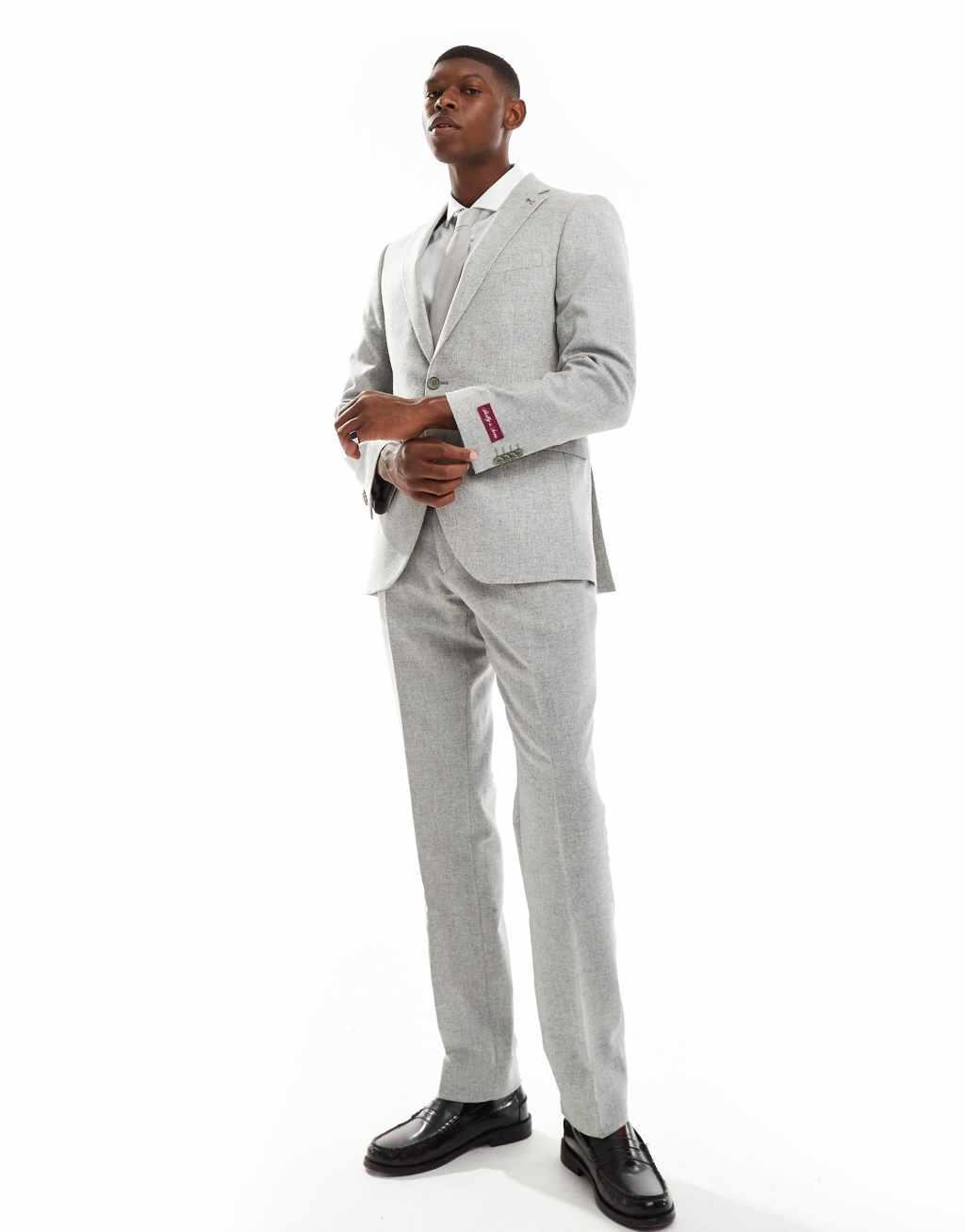 Shelby and Sons tailored slim blazer in light gray - part of a set Product Image