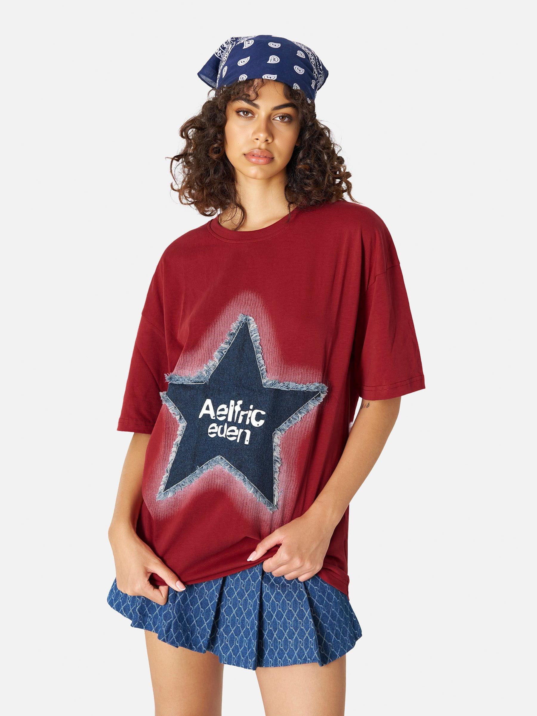 Aelfric Eden Applique Embroidery Star Tee Product Image