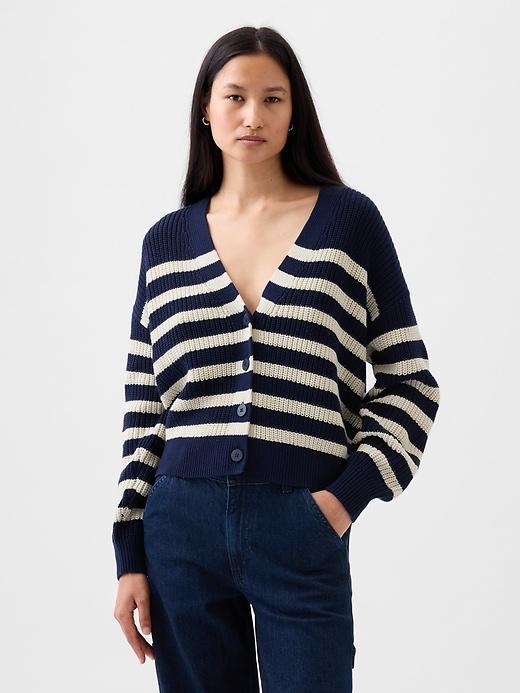 Shaker-Stitch Cardigan Product Image