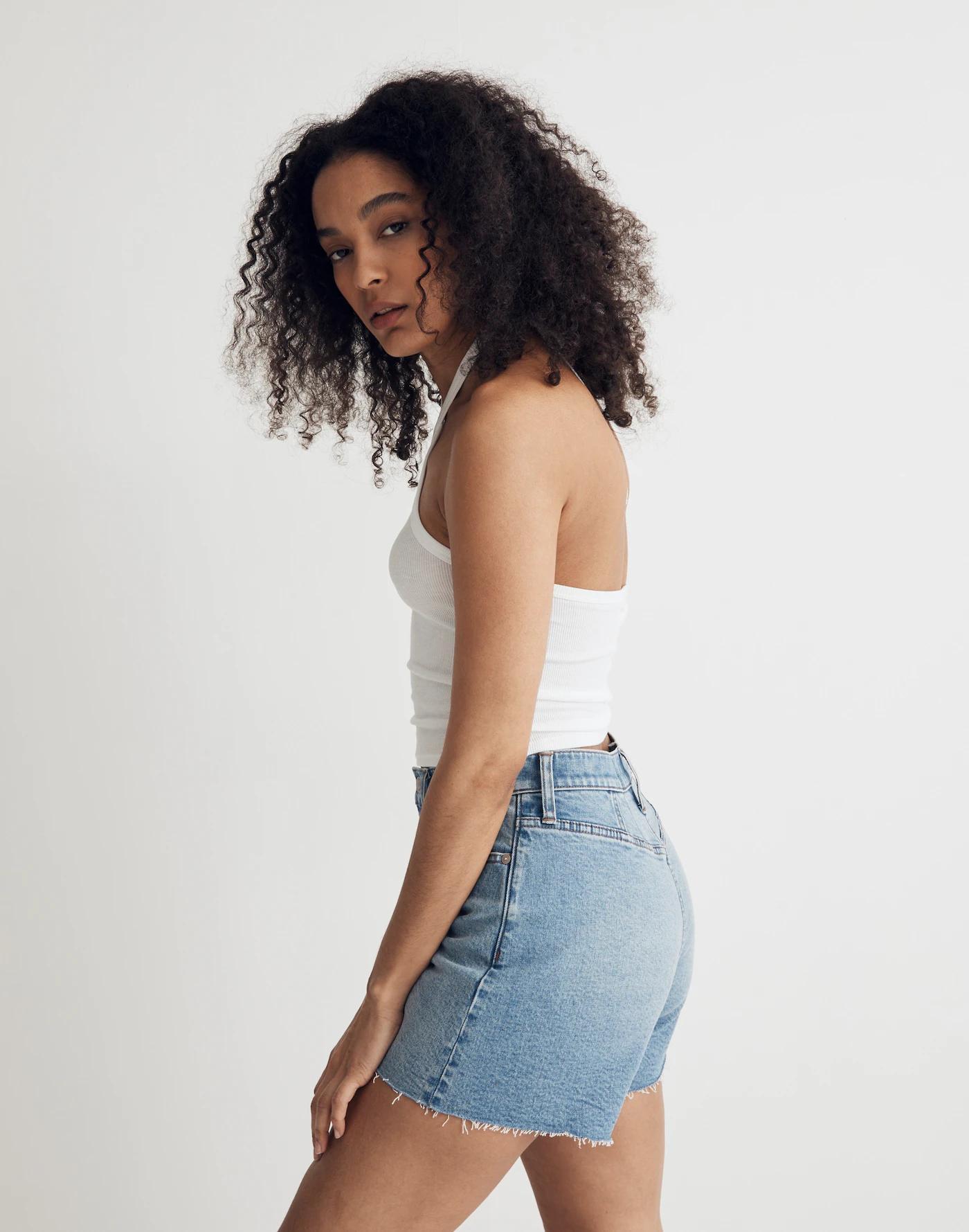 The Perfect Vintage Mid-Length Jean Short Product Image