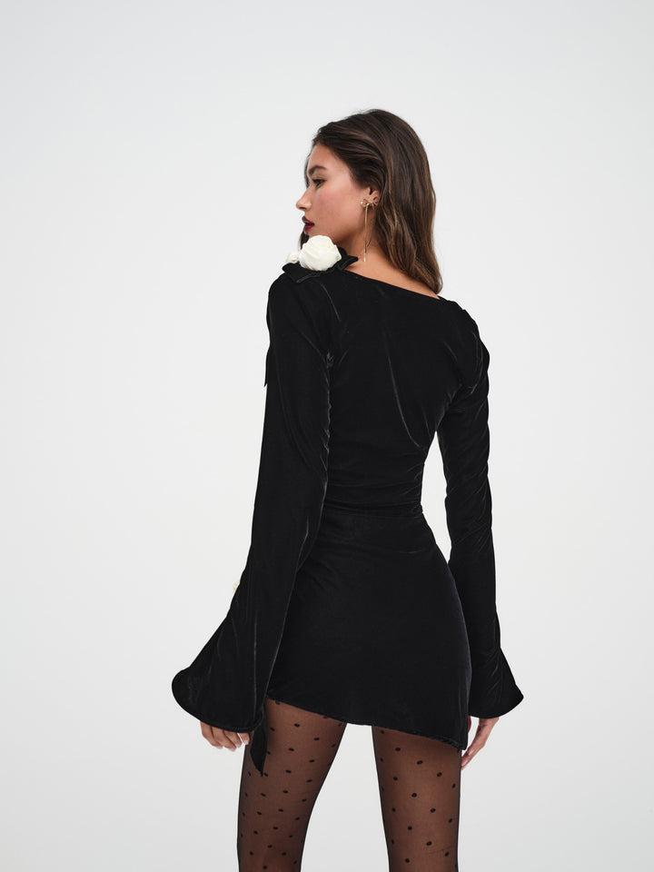 Tamera Mini Dress — Black Product Image