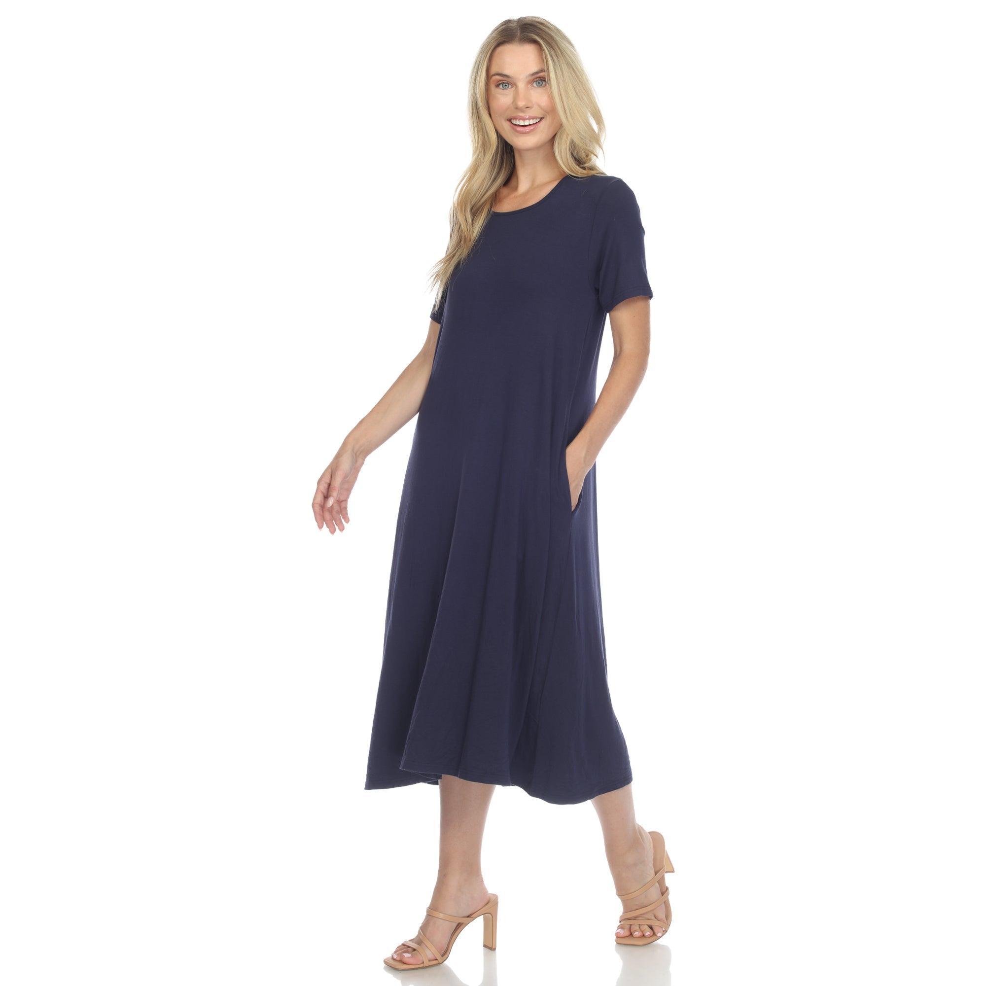 Short Sleeve Midi Dress Product Image