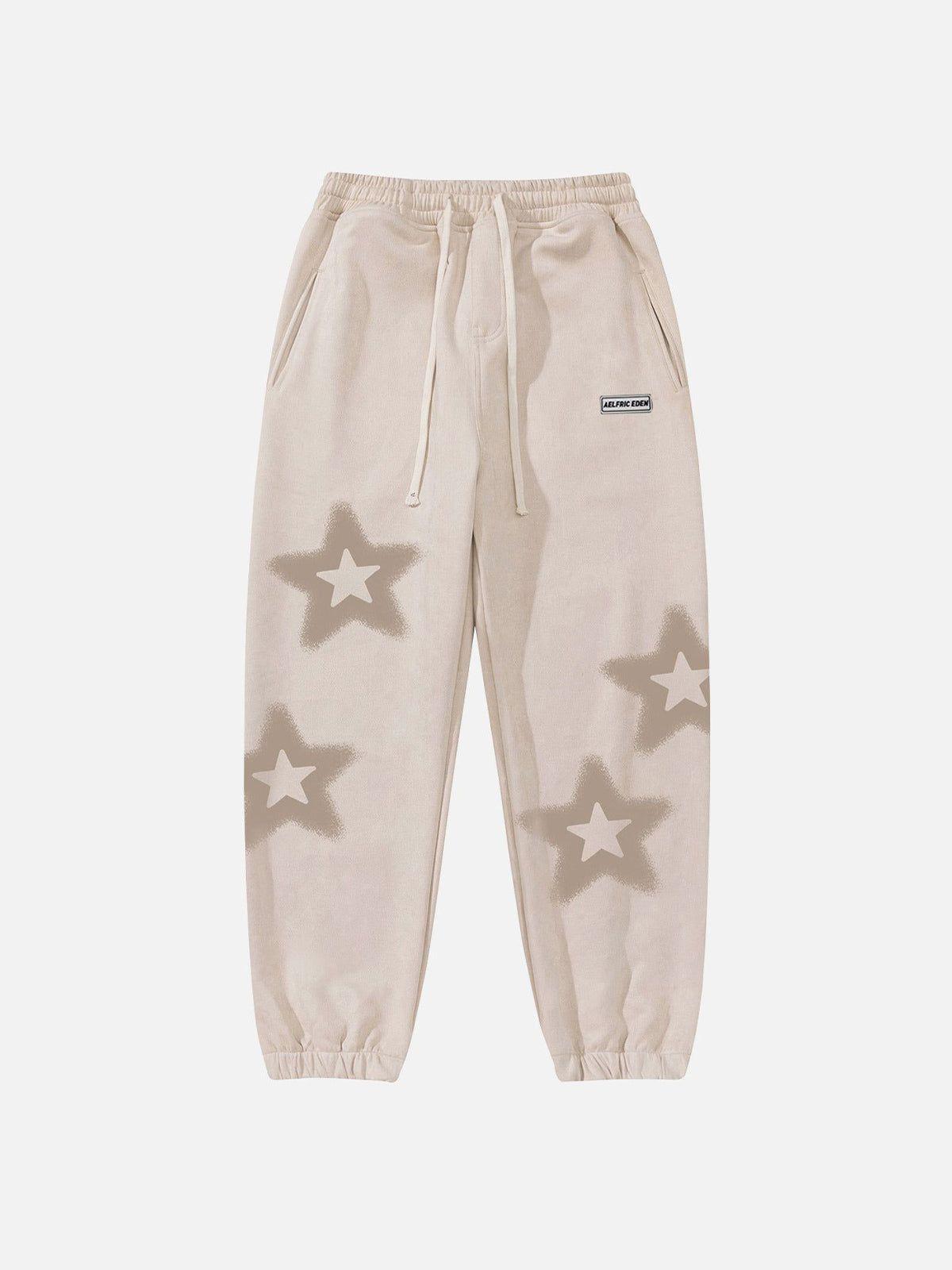 Aelfric Eden Star Print Drawstring Sweatpants Product Image