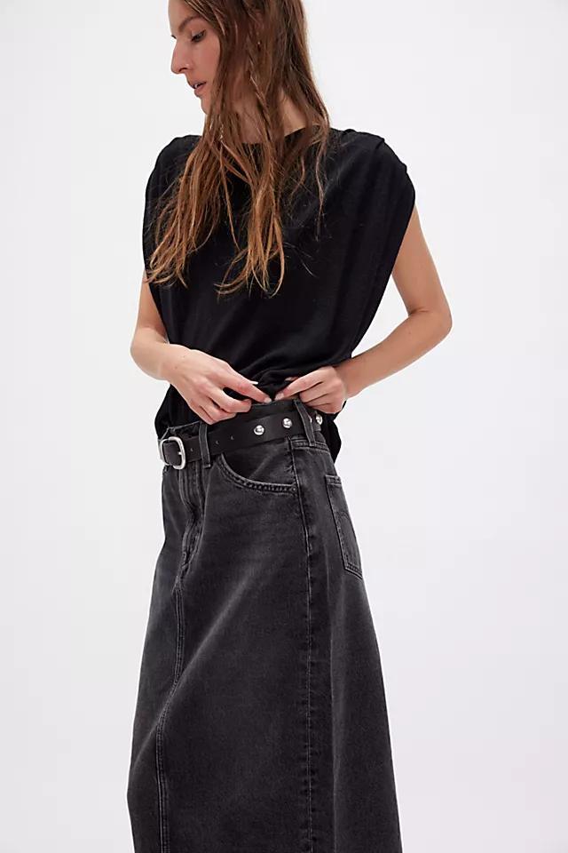 Levi's High-Rise Back Slit Skirt Product Image