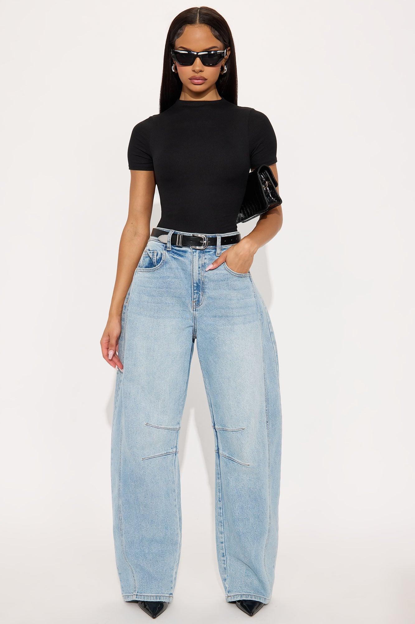 Sadie Short Sleeve Double Lined Bodysuit - Black Product Image
