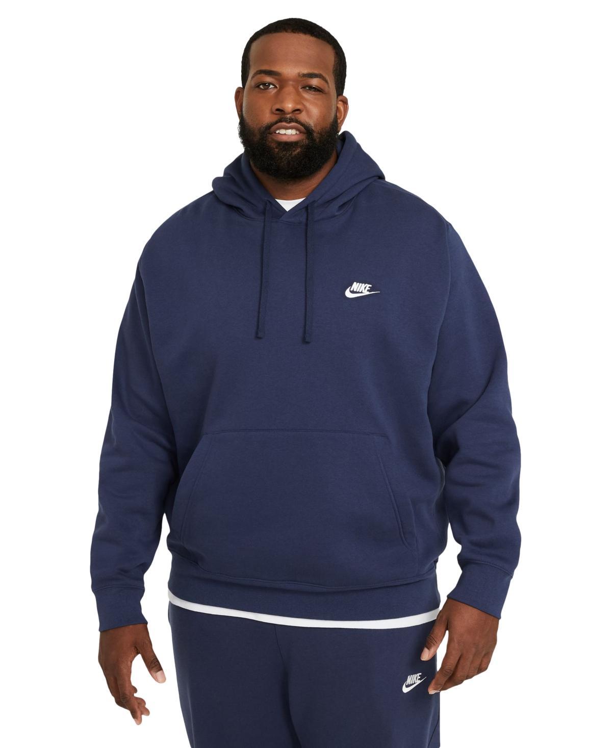 Mens Nike Sportswear Club Fleece Pullover Hoodie Dark Gray Grey Product Image