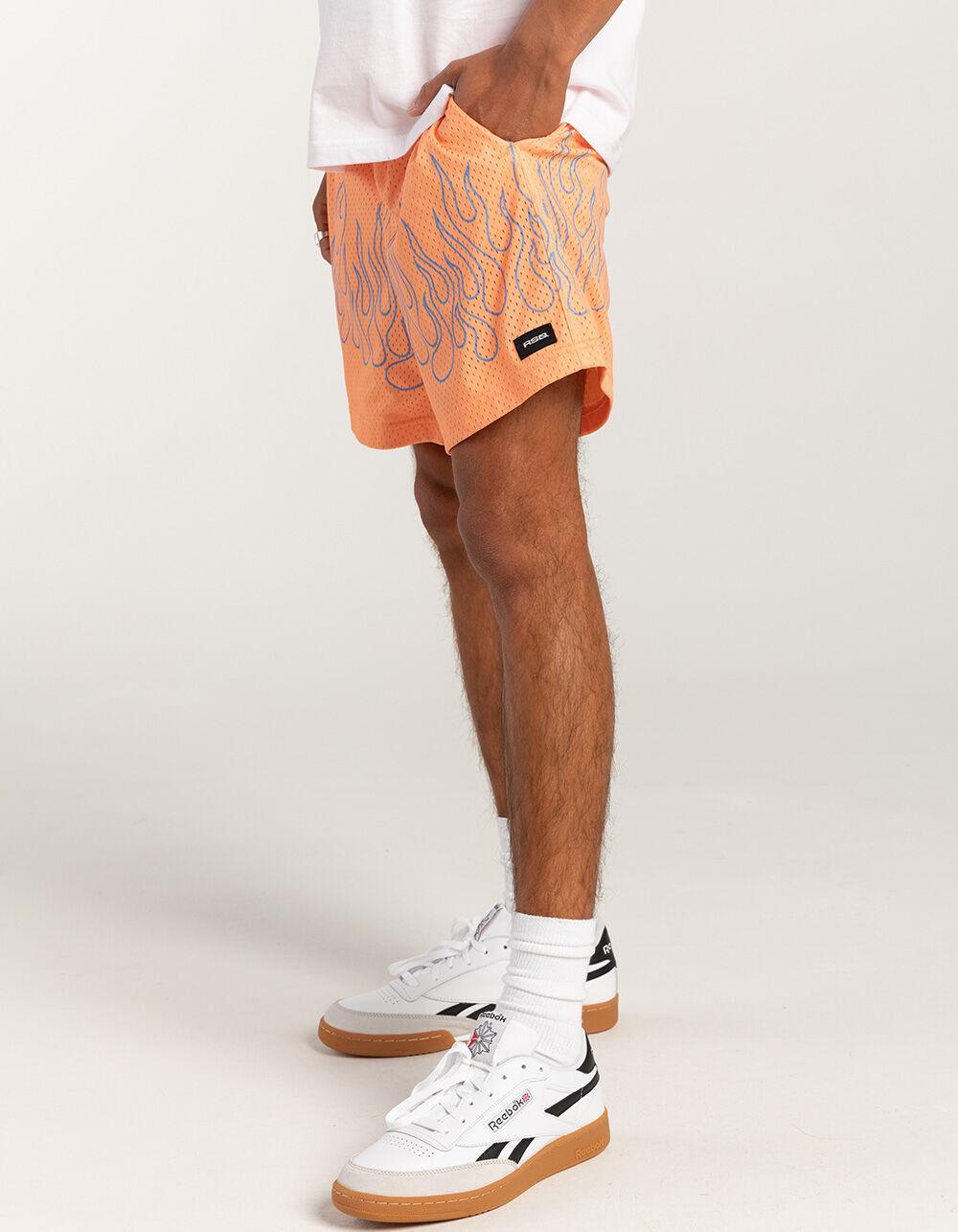 RSQ Mens 6" Mesh Shorts - RED COMBO Product Image