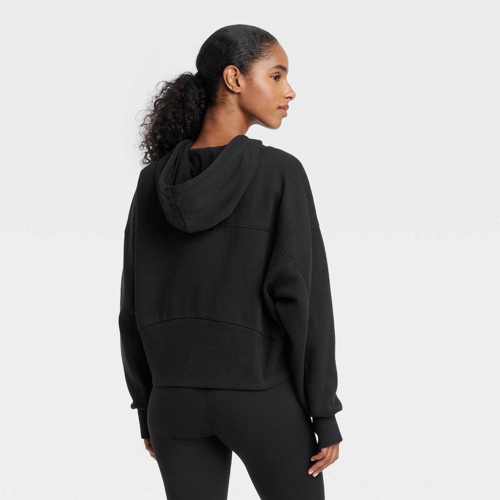 Women's Fleece Full-Zip Hooded Sweatshirt - JoyLab™ Product Image