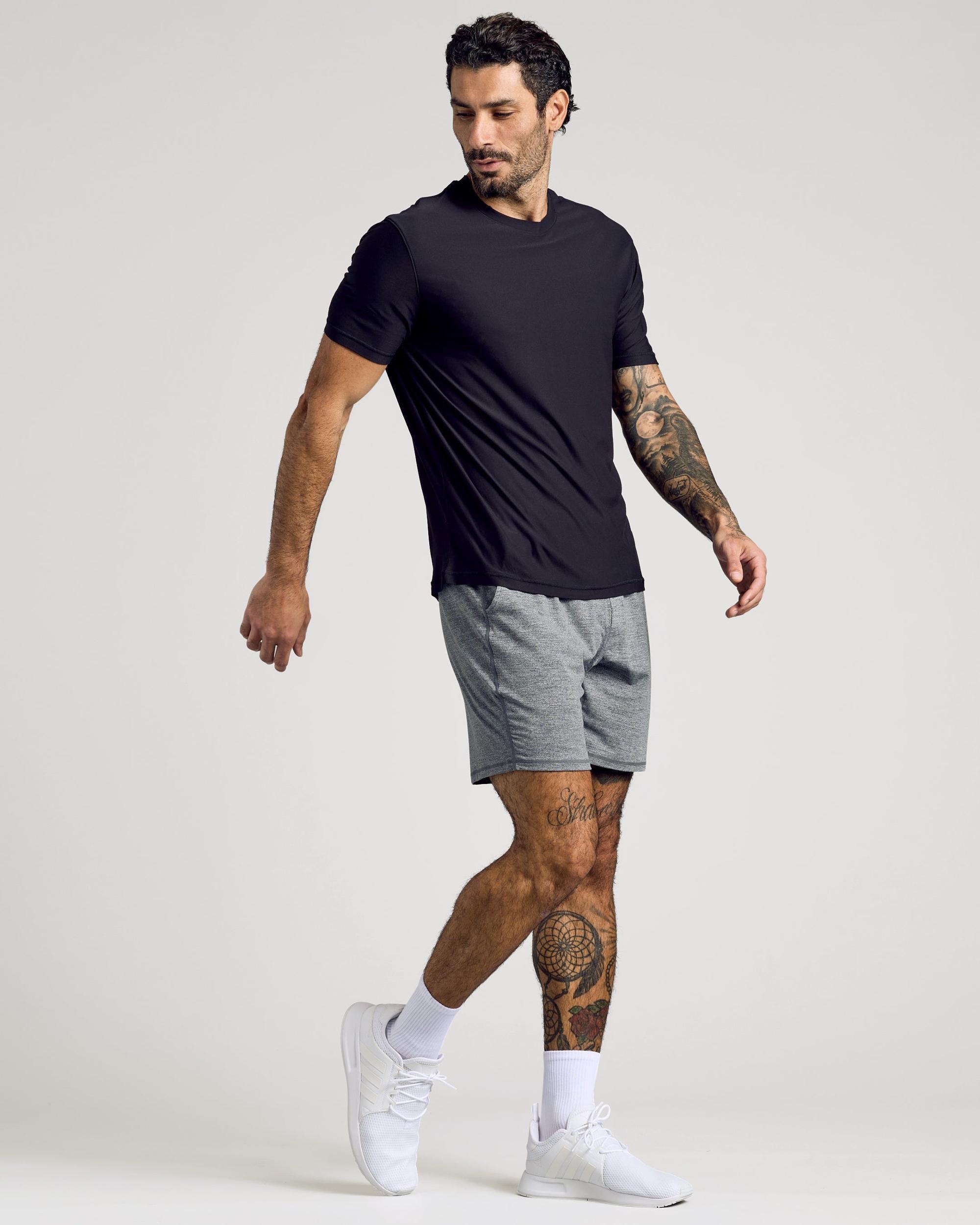 Black Active Crew Neck Tee Product Image