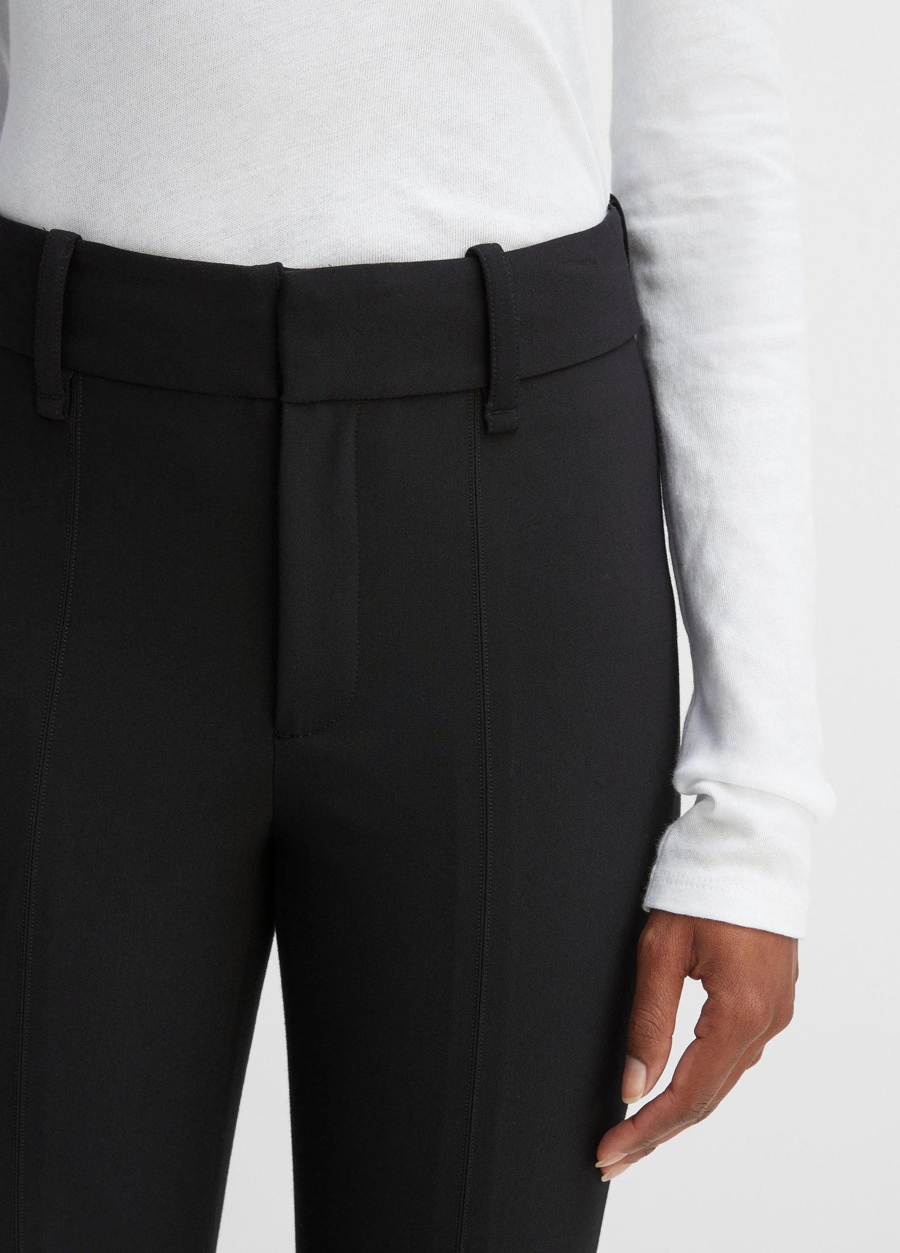 Womens High Rise Cigarette Pant, Black, Size 12 Vince Product Image