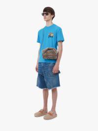 JWA LOGO HEDGEHOG T-SHIRT in blue | JW Anderson US  Product Image