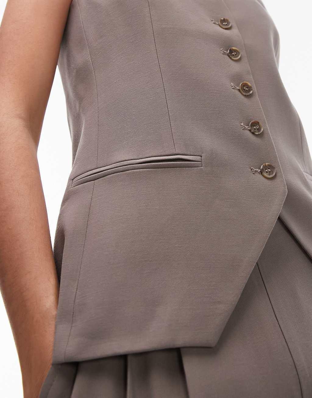 Topshop button vest Product Image