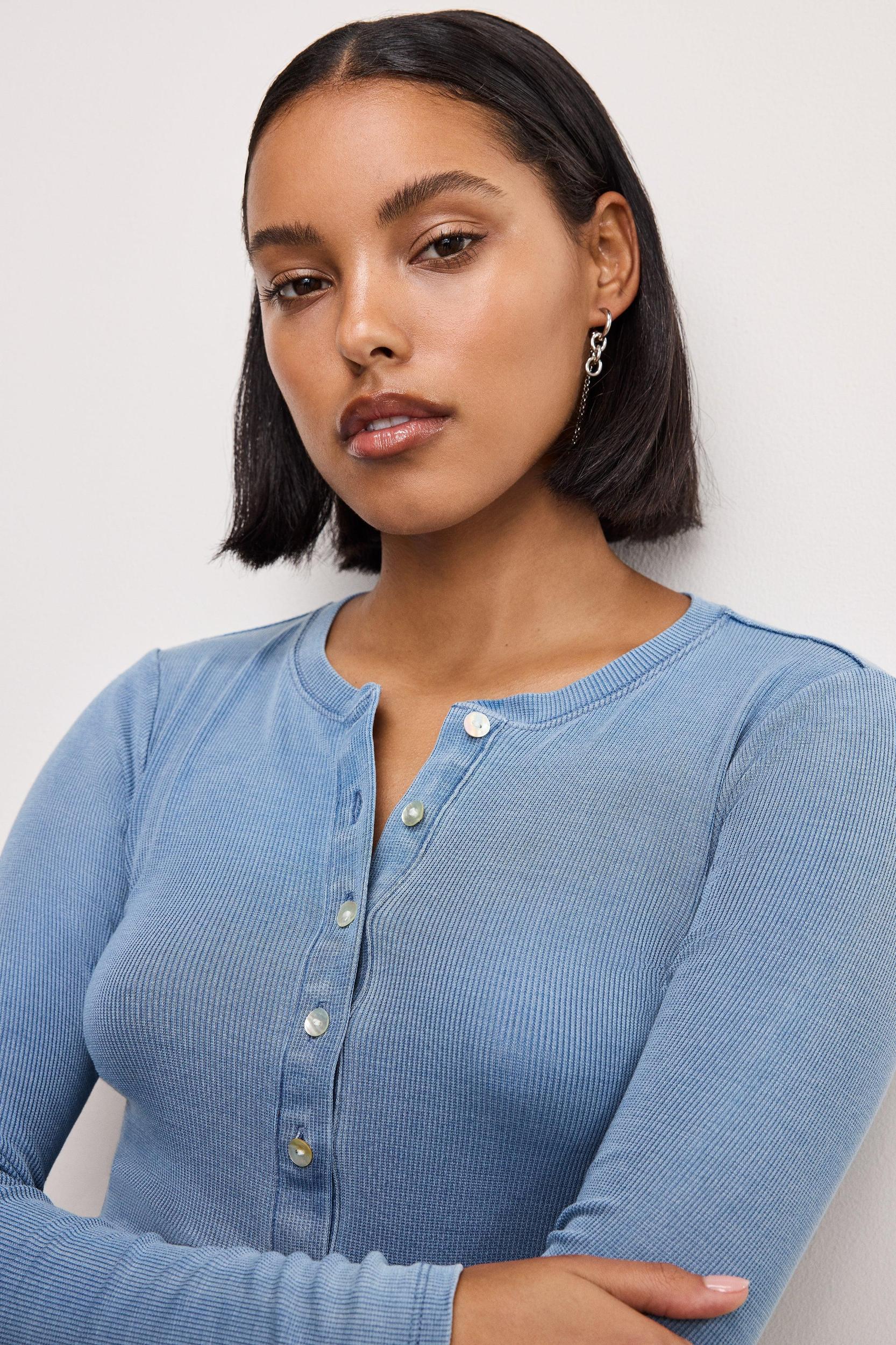 JEANIUS FITTED HENLEY | INDIGO376 Product Image