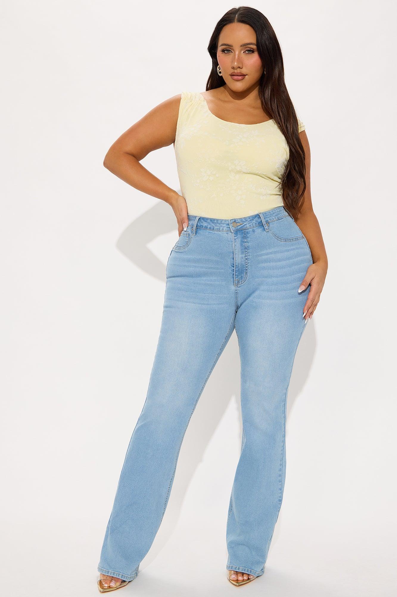Tall Mesa Booty Lifting Stretch Bootcut Jeans - Light Wash Product Image