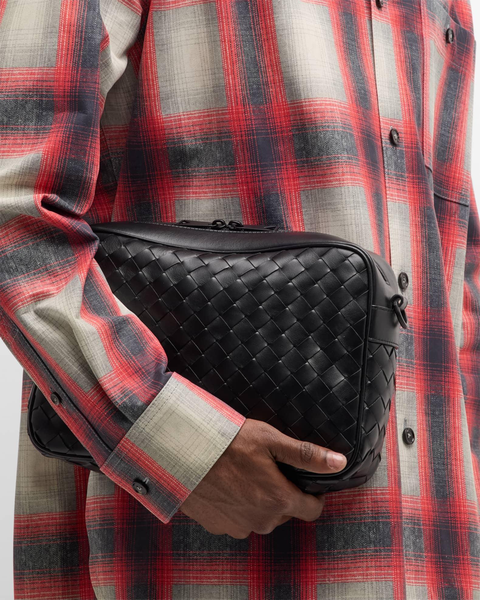Men's Intrecciato Medium Crossbody Bag Product Image