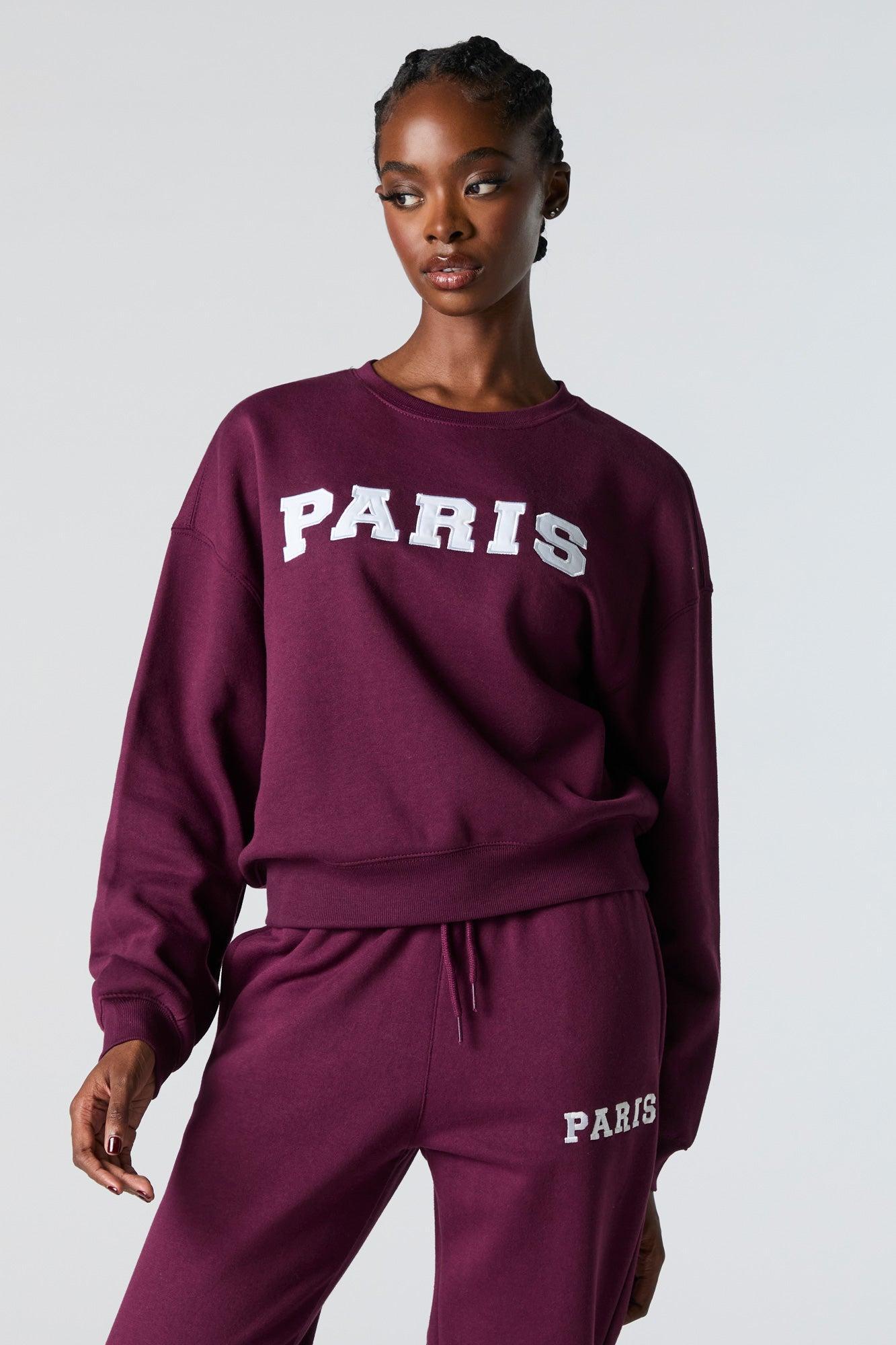 Destination Twill Embroidered Fleece Sweatshirt Female Product Image