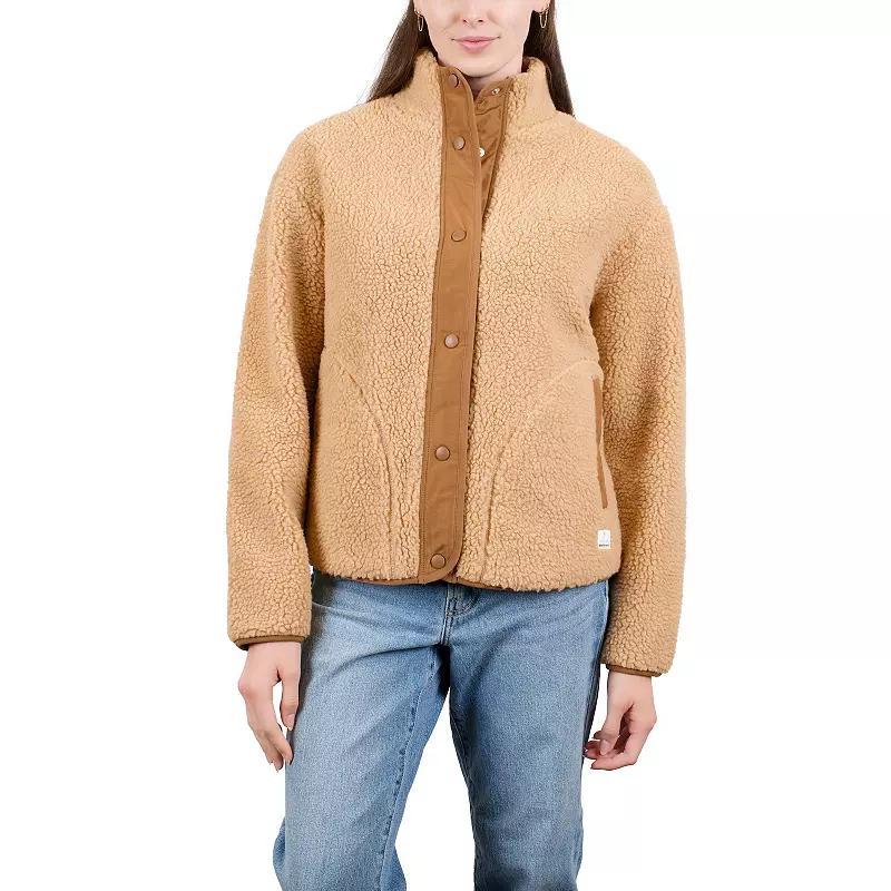 Women's Mountain and Isles Sherpa Jacket, Size: XS, Brown Product Image