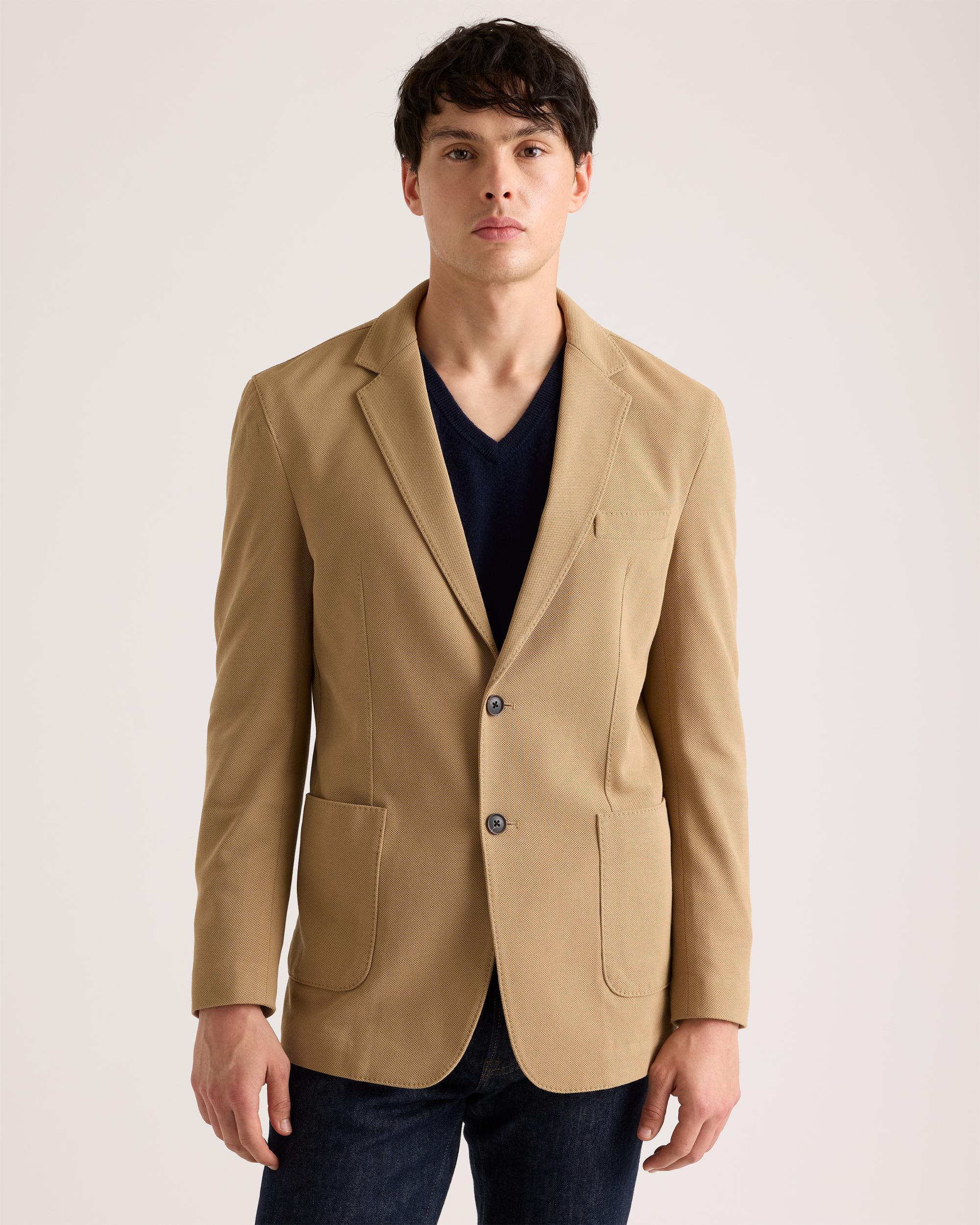 Quince | Men's Cotton Pique Knit Blazer Size XL, Organic Cotton Product Image