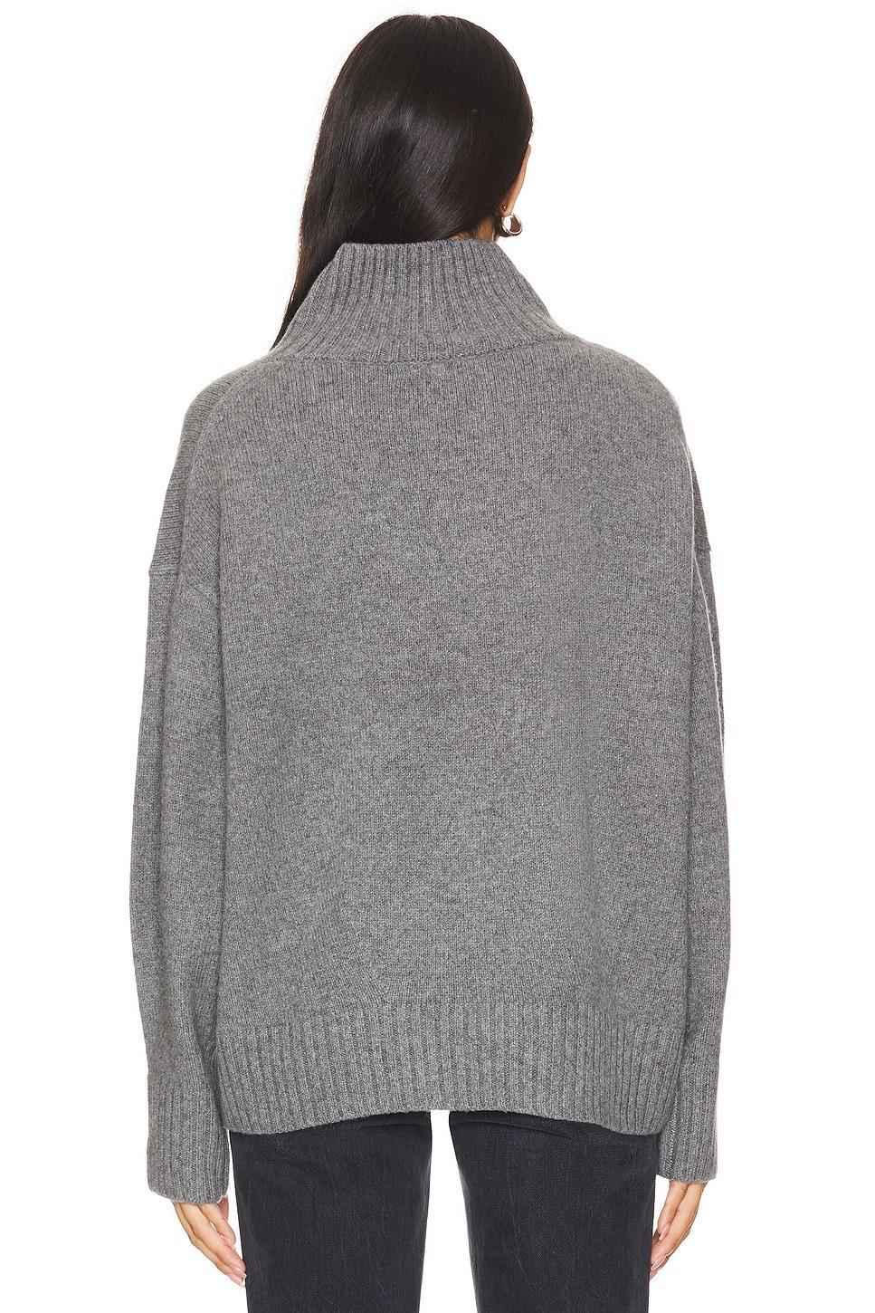 Cashmere Blend Standneck Sweater White + Warren Product Image