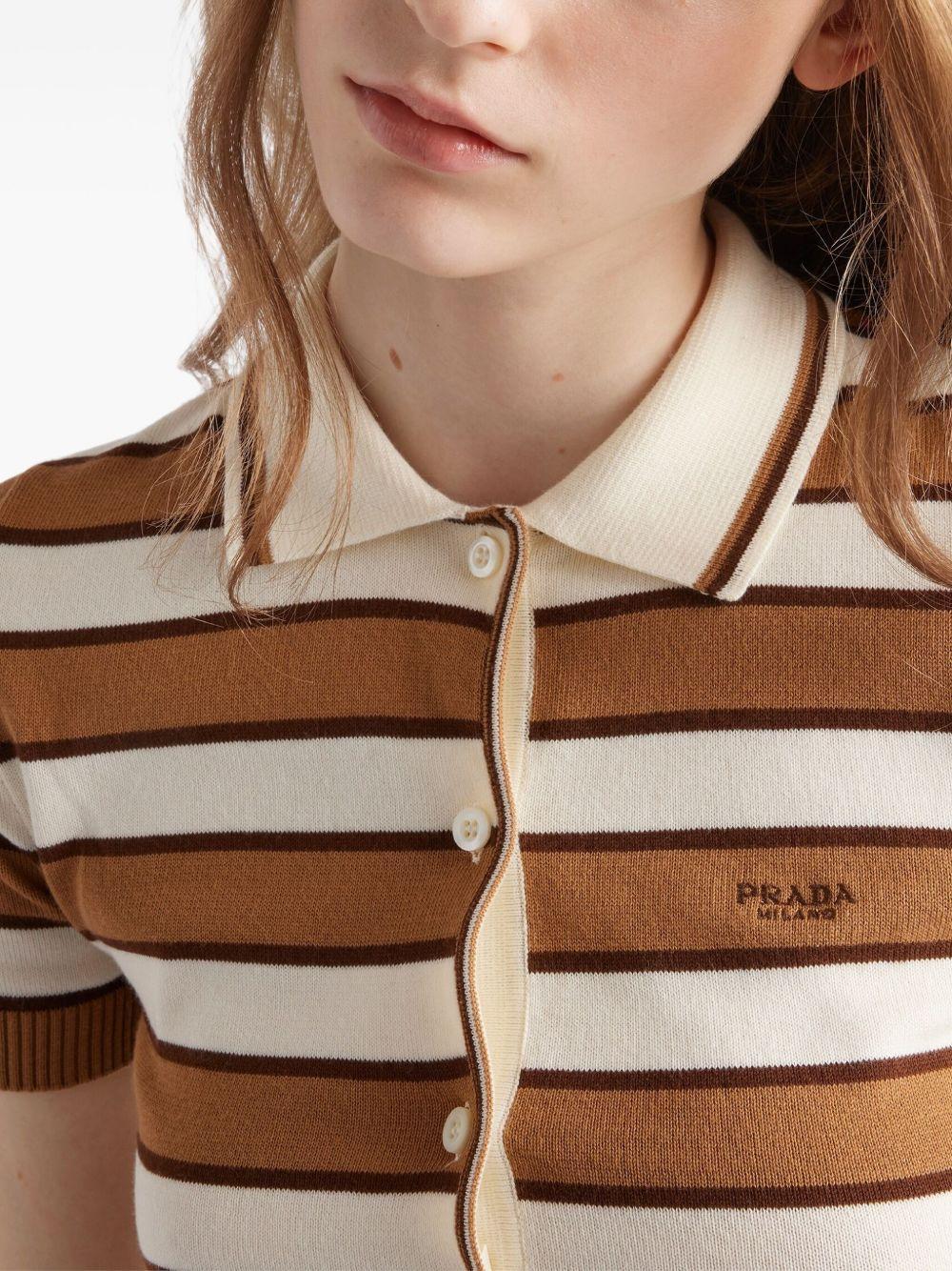 knitted polo top  Product Image