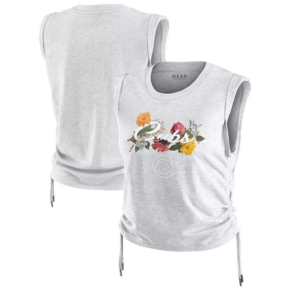 Women's WEAR by Erin Andrews  Heather Gray Colorado Rockies Cinched Tank Top, Size: XL, Grey Product Image