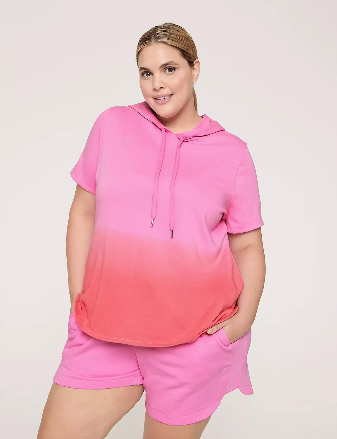 LIVI French Terry Short-Sleeve Hoodie Product Image