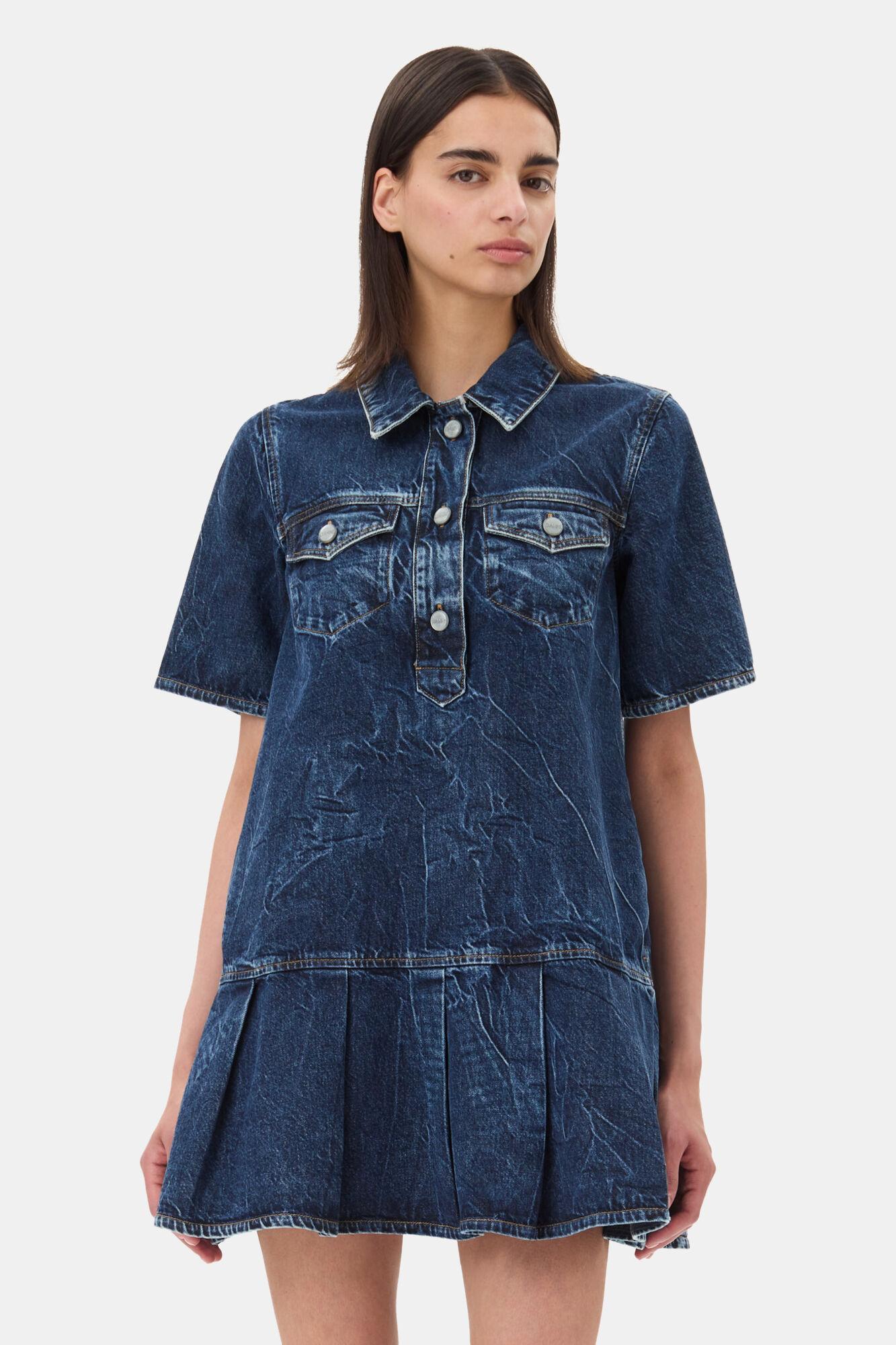 Dark Blue Mini Dress Product Image