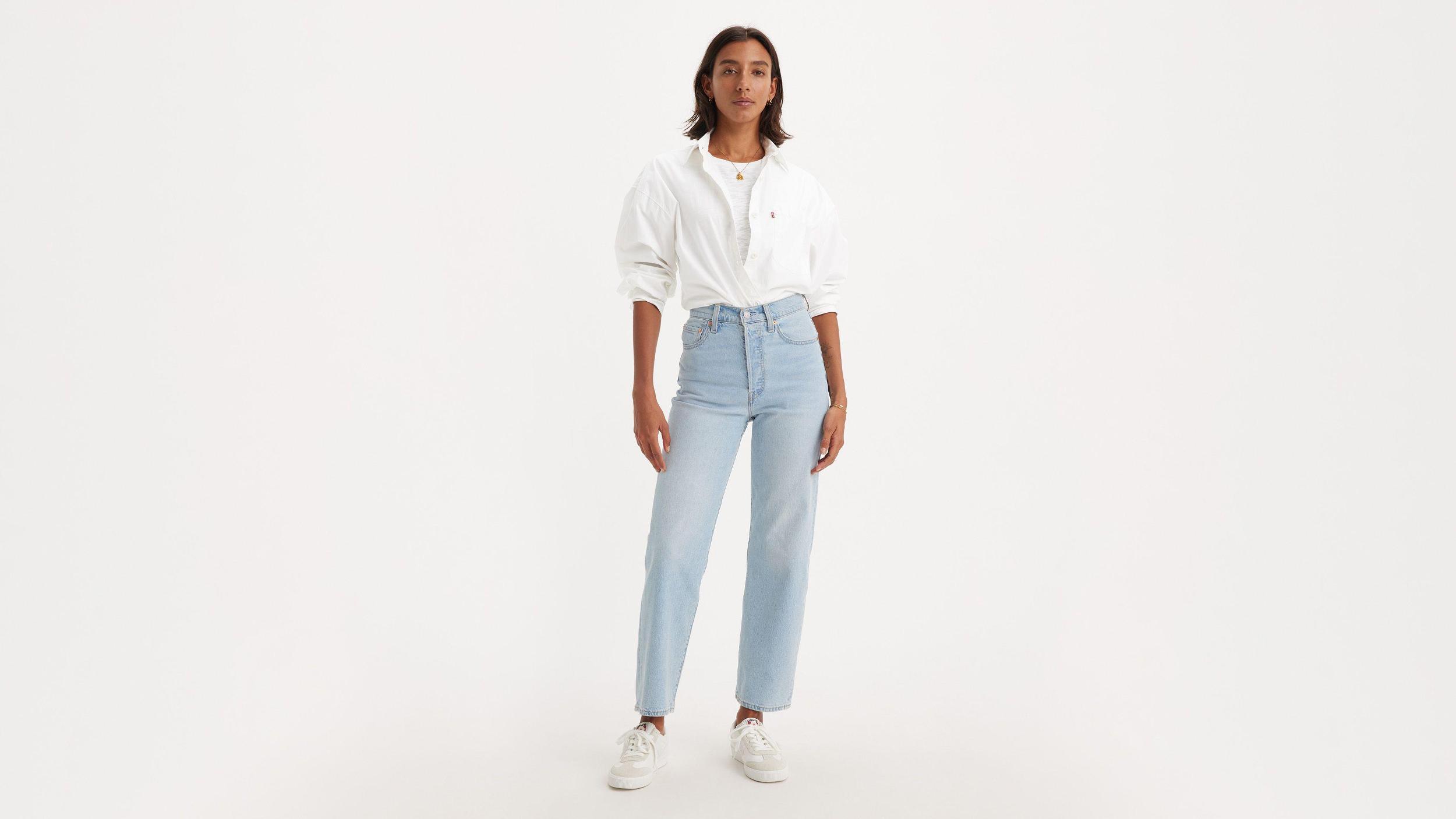 Ribcage Straight Ankle Performance Cool Women's Jeans Product Image