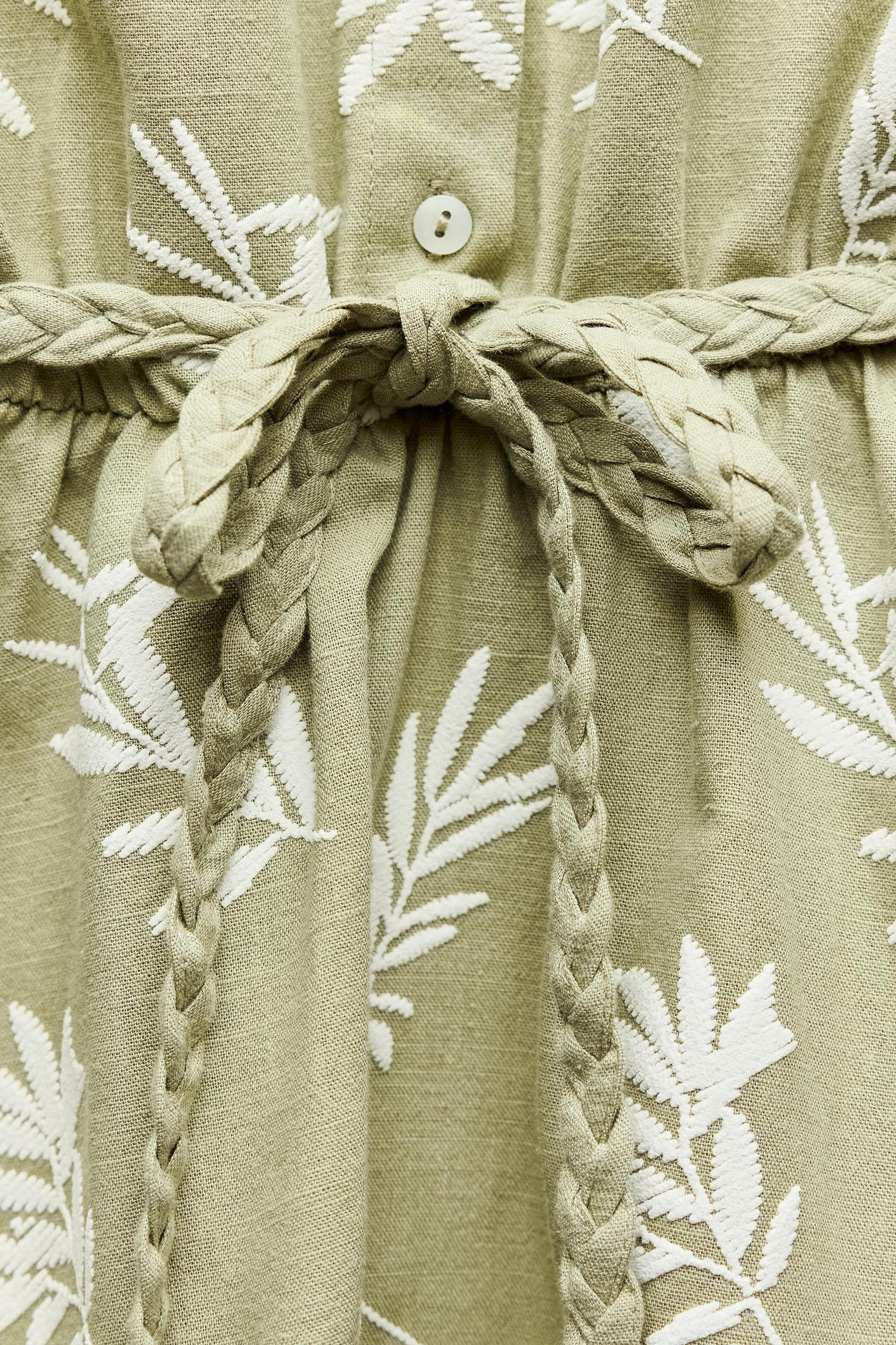RUBBERIZED EMBROIDERY SHIRTDRESS Product Image