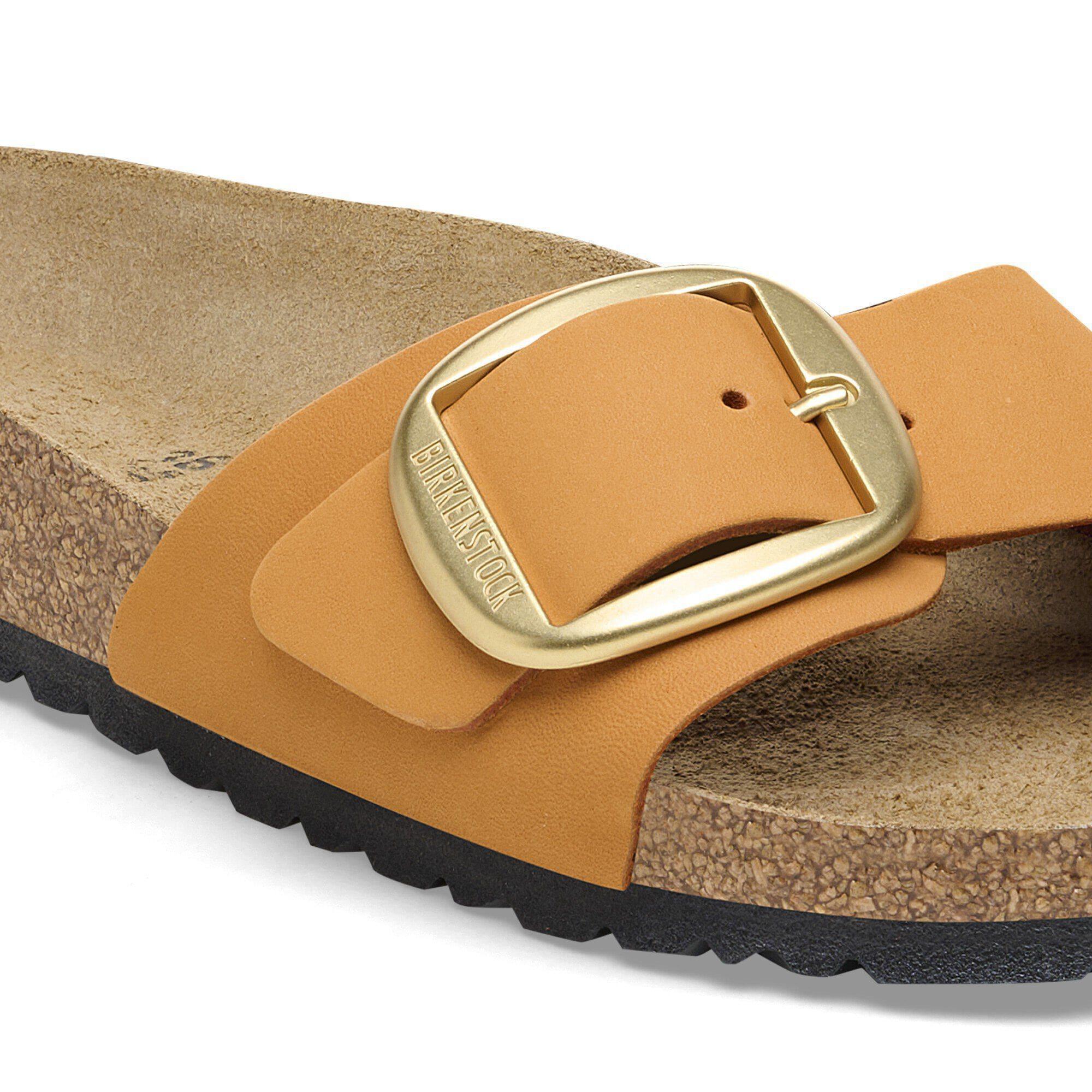 Madrid Big Buckle Nubuck Leather Ecru Product Image