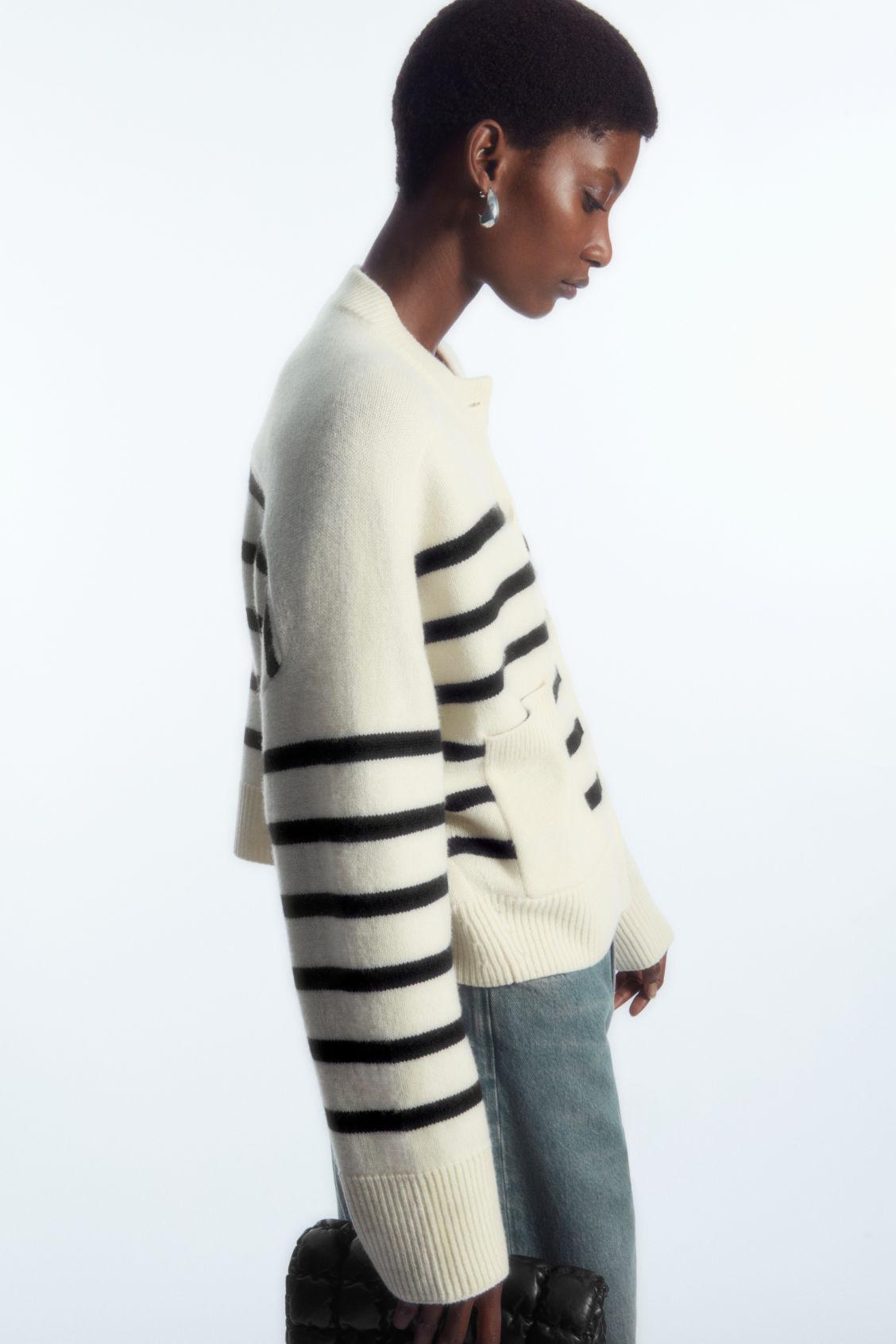 WOOL CREW-NECK CARDIGAN Product Image