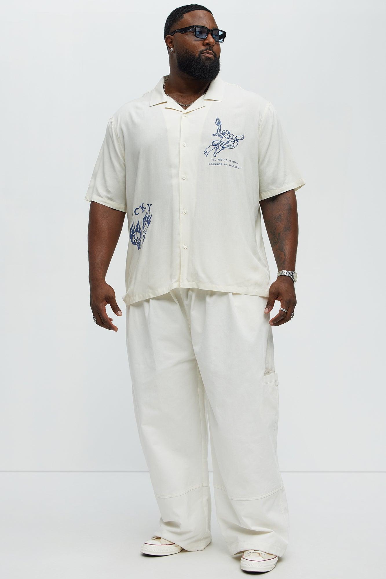 Baggy Damn Right Pants - Off White Product Image