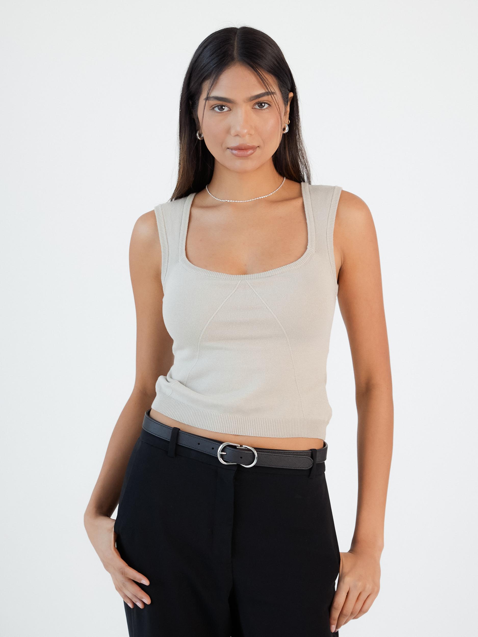Knit Square Neck Brami Product Image